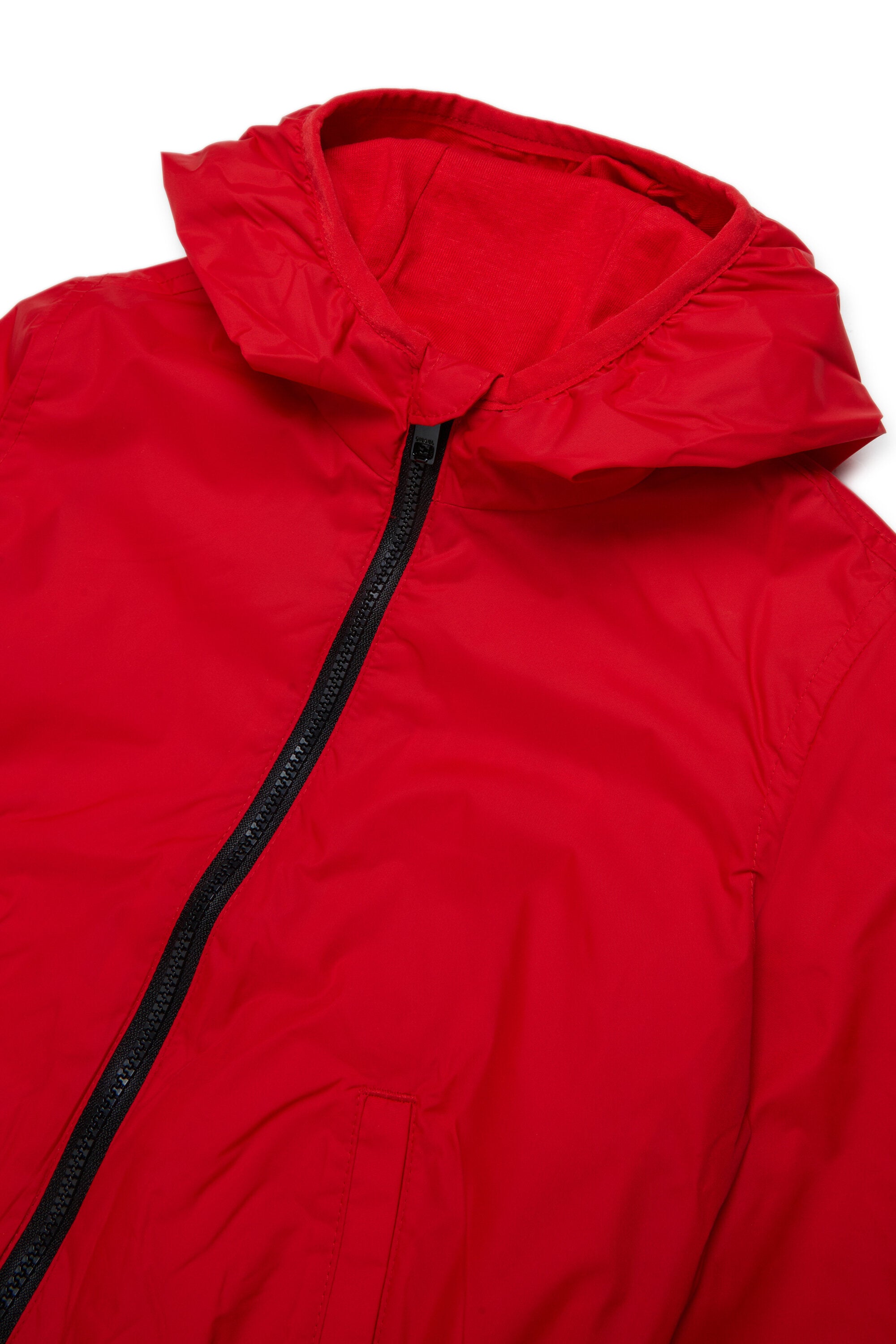 Windbreaker with printed logo