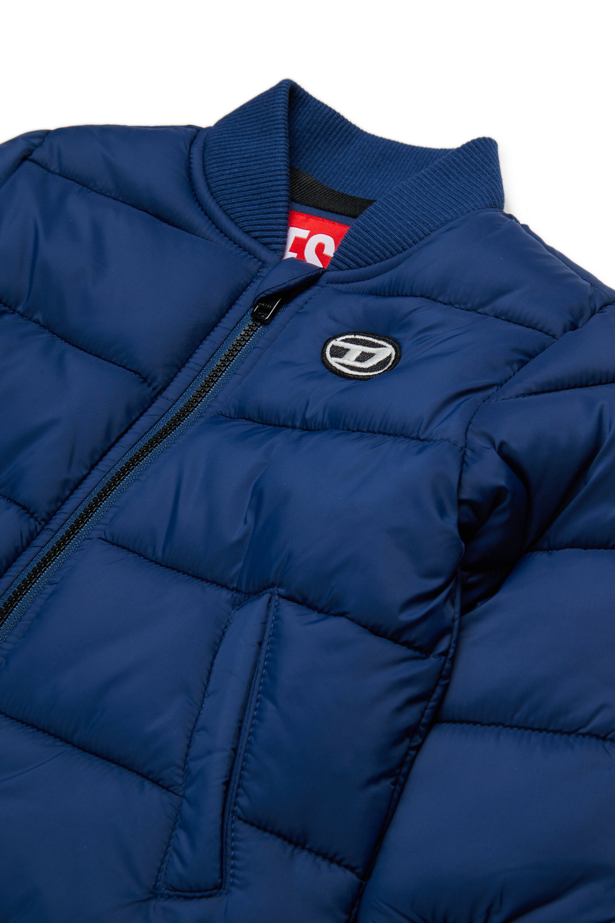 Giacca imbottita corta con patch Oval D