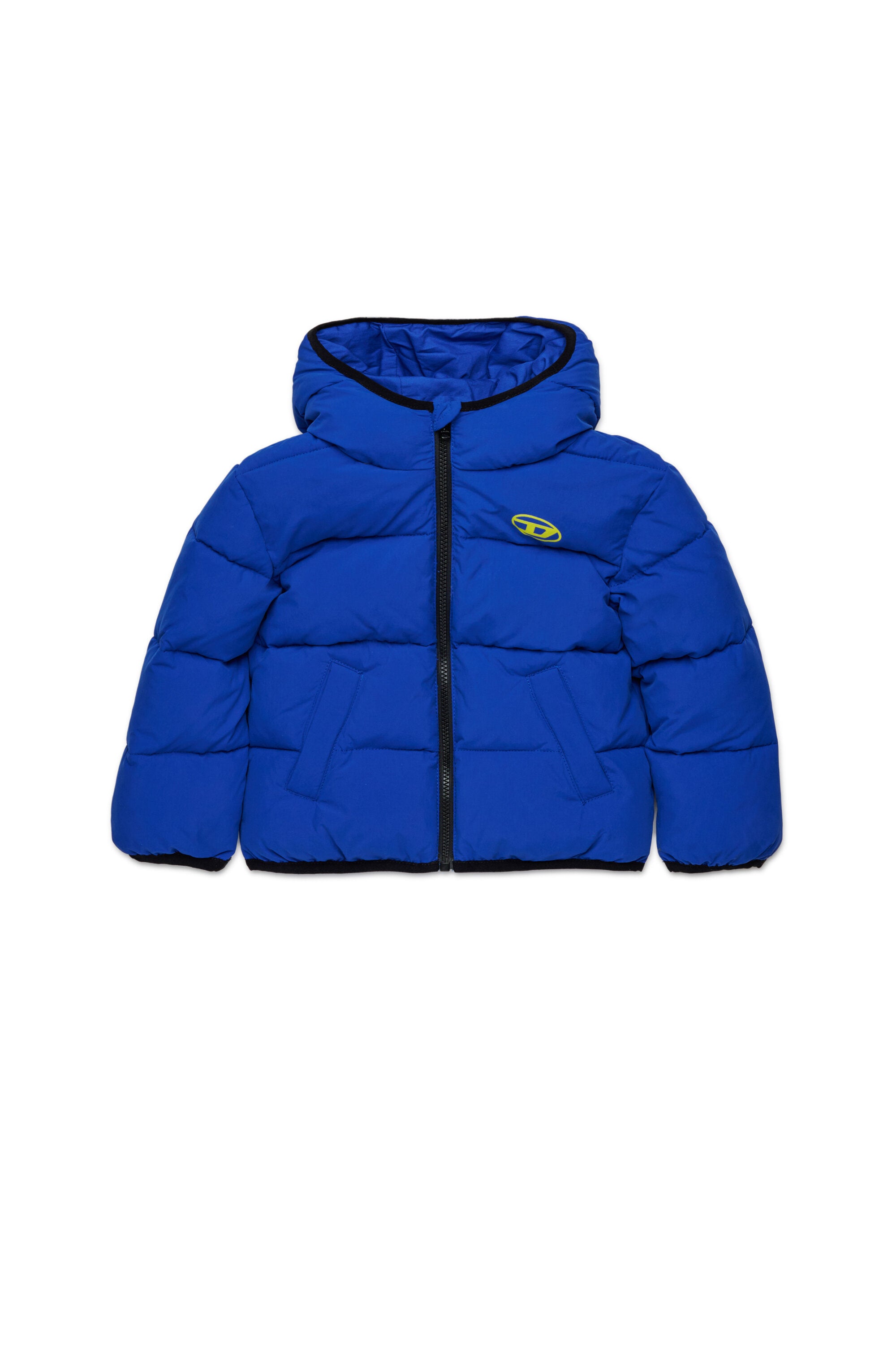 Giacca imbottita corta con logo Oval D