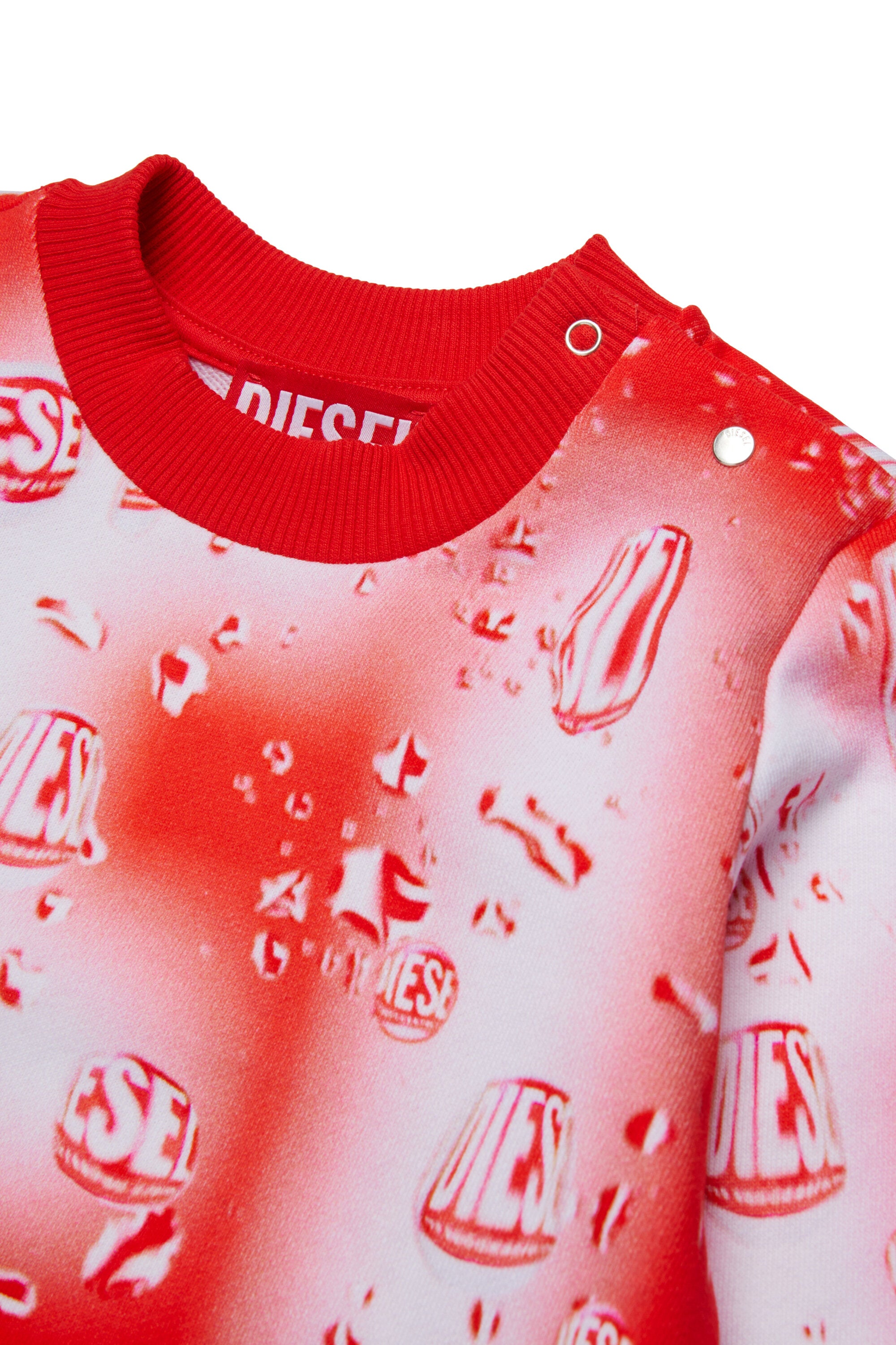 Felpa girocollo allover Waterdrop Diesel