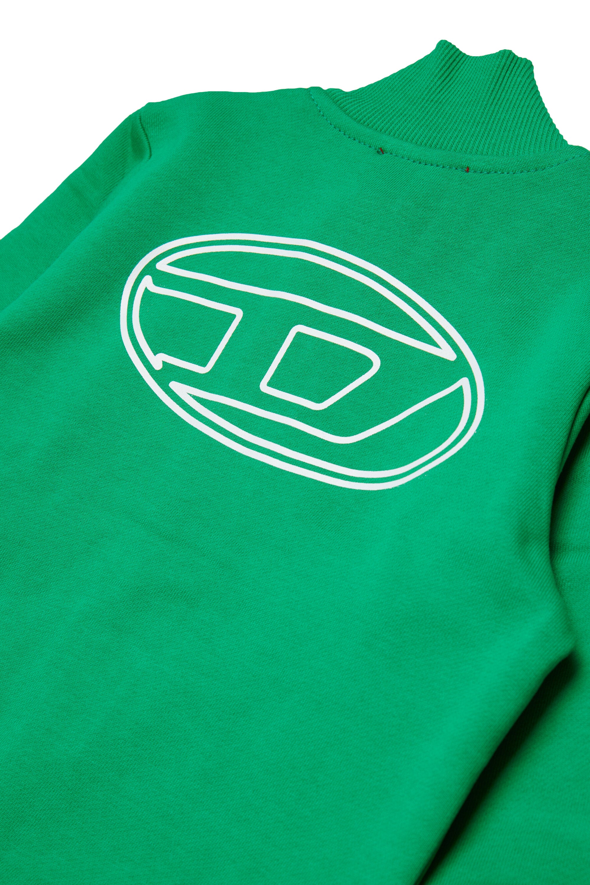 Sweat-shirt entièrement zippé avec logo Oval D maxi