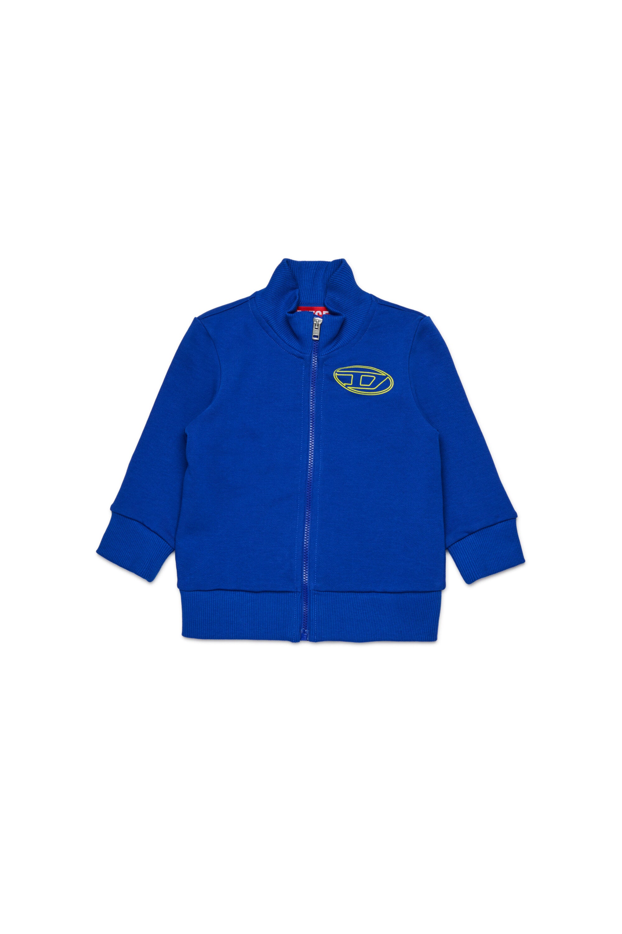 Sweat-shirt entièrement zippé avec logo Oval D maxi