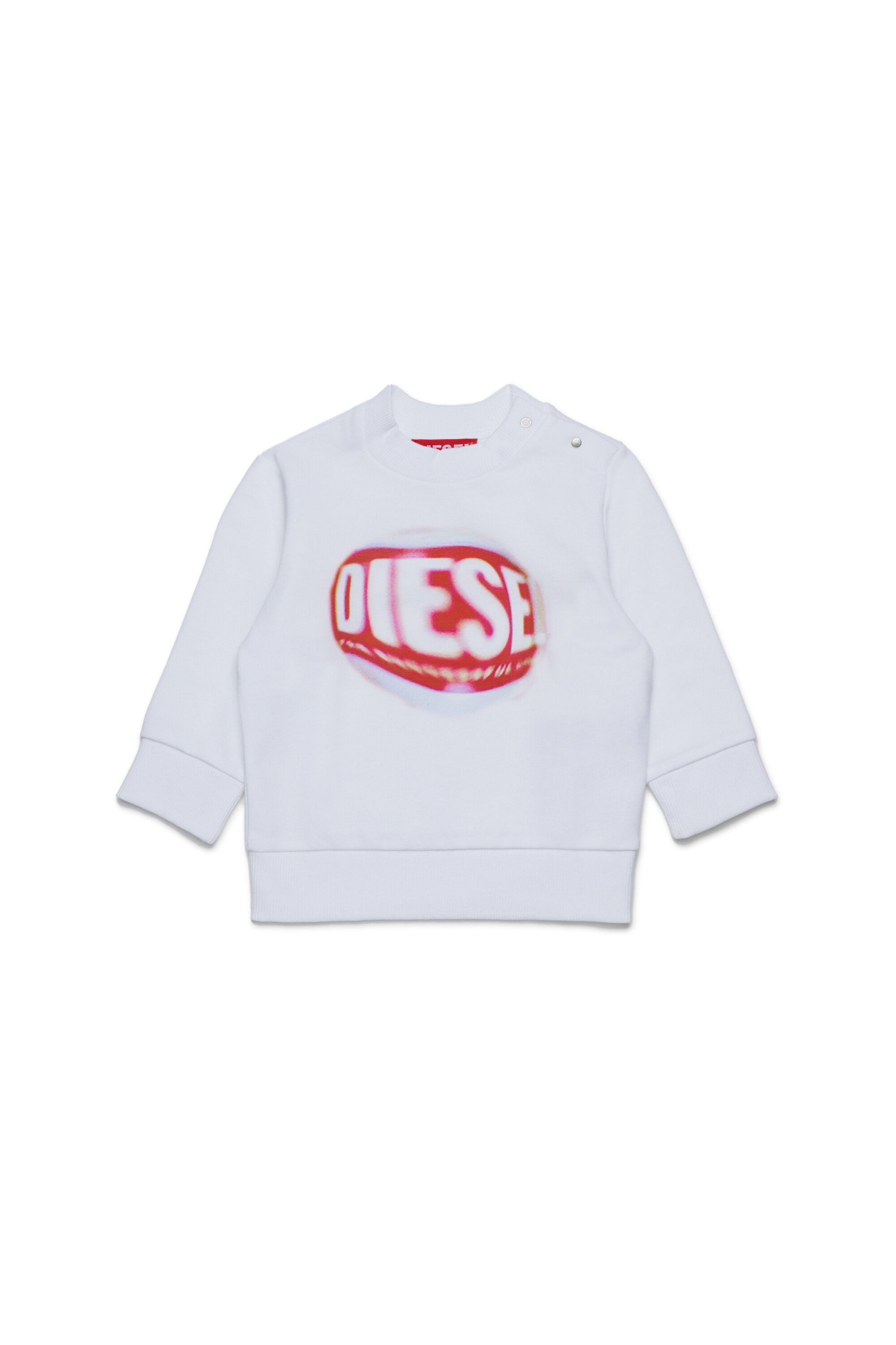Crew-neck sweatshirt with Diesel Waterdrop graphics