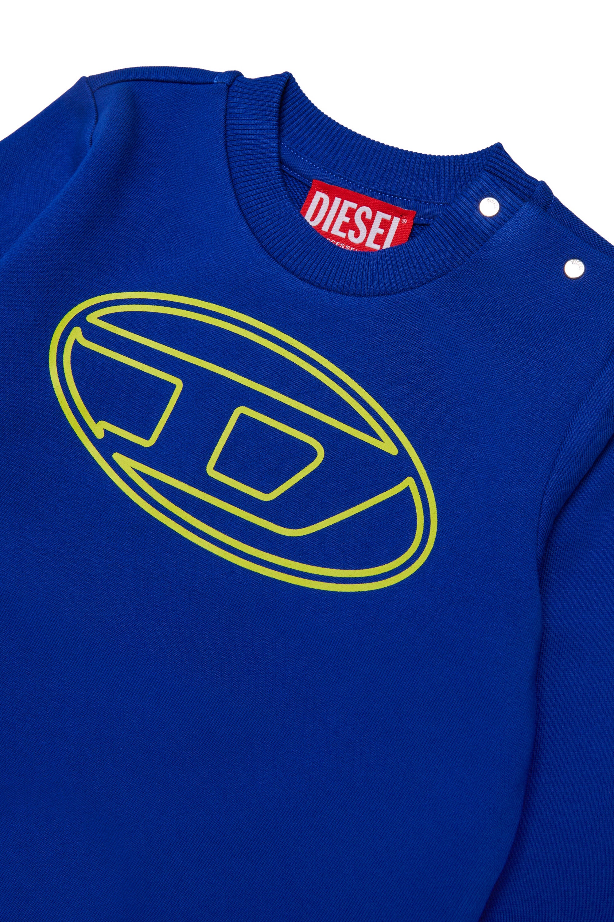 Felpa girocollo con maxi logo Oval D