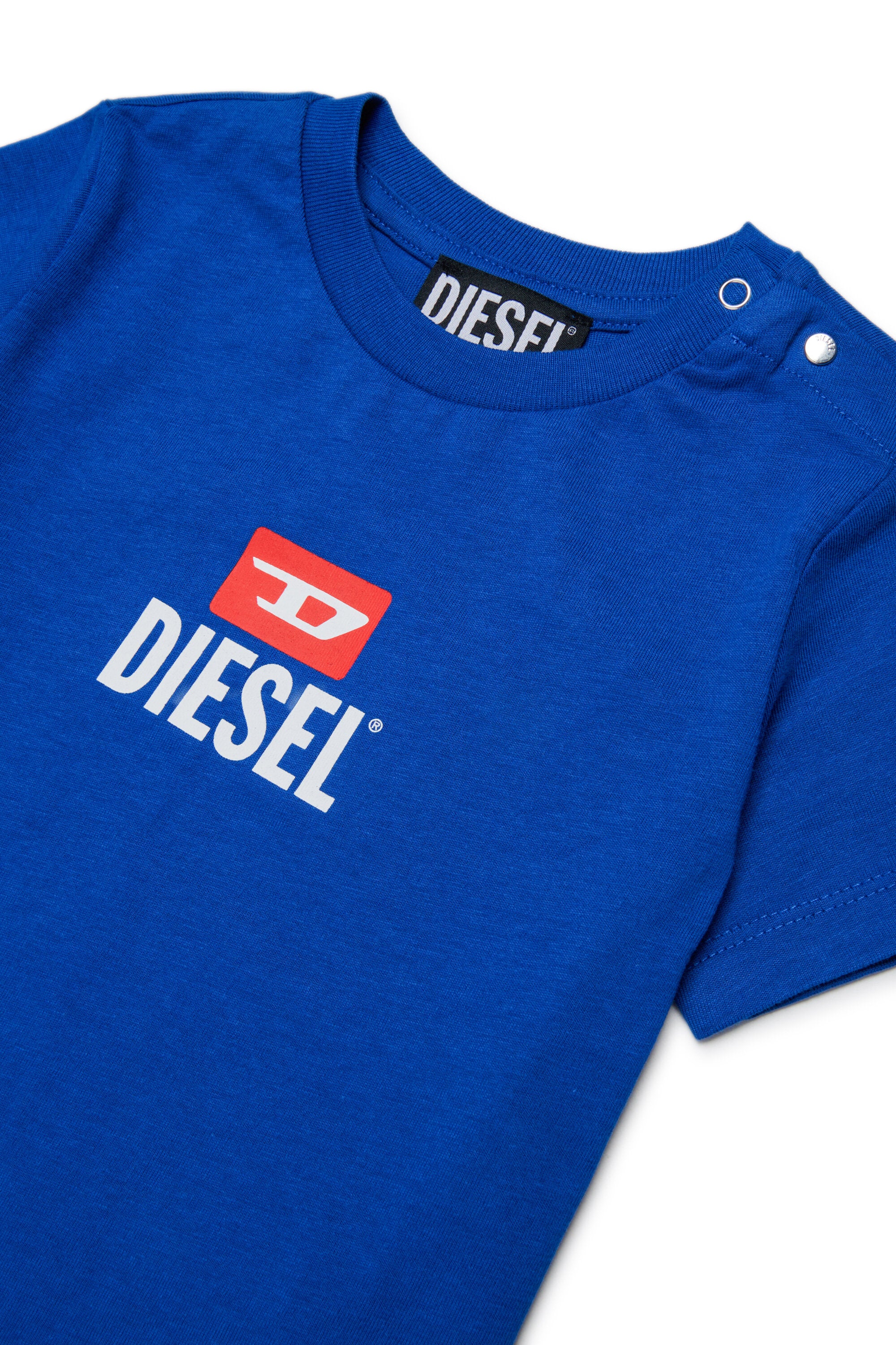 Camiseta de cuello redondo con logo