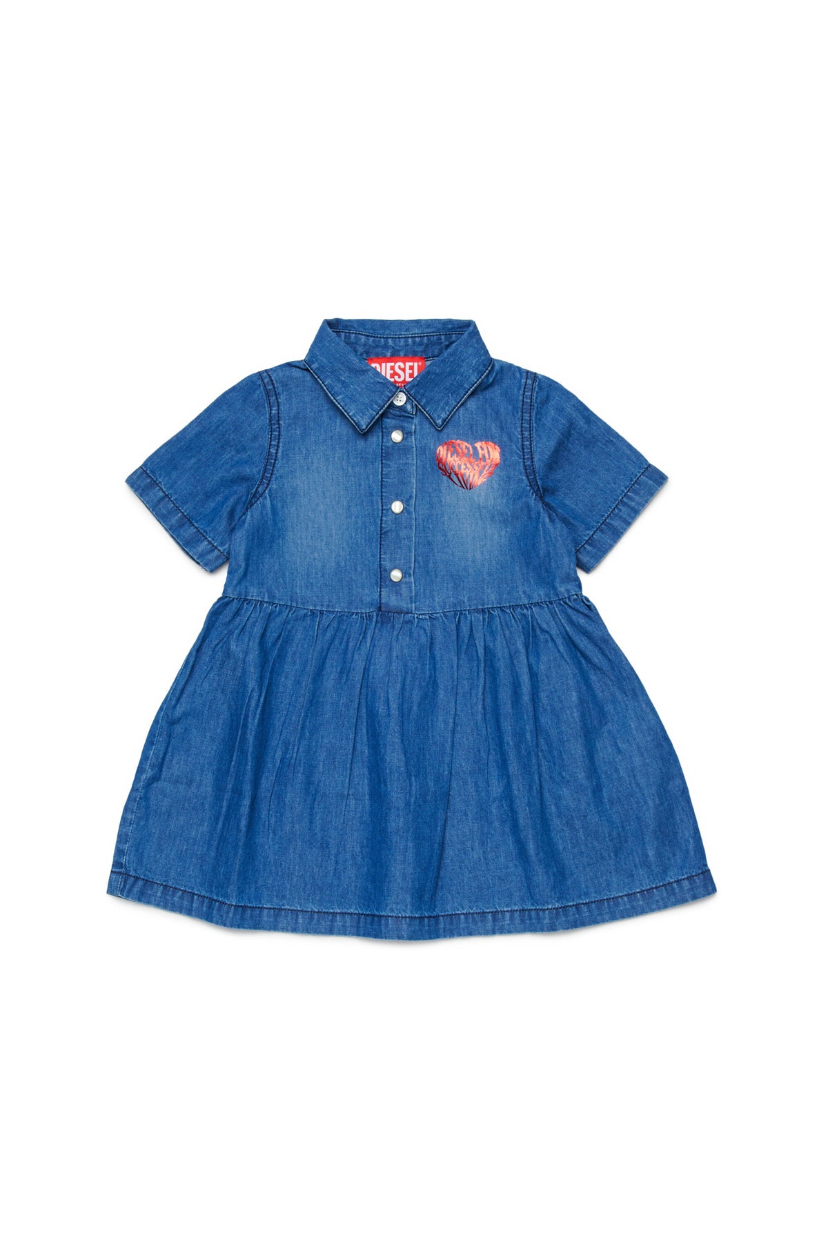 Vestido vaquero con logo