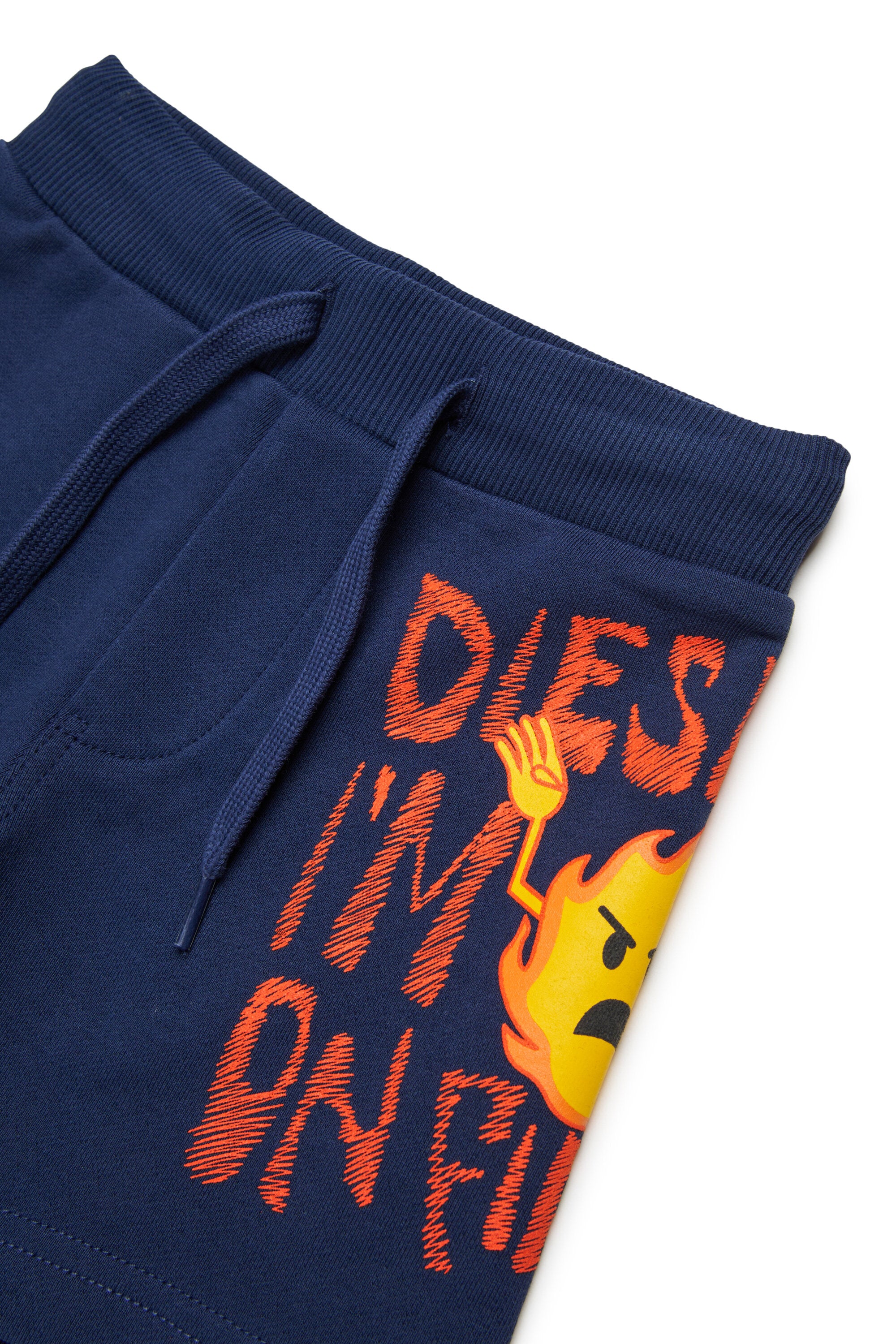 Shorts in felpa con logo
