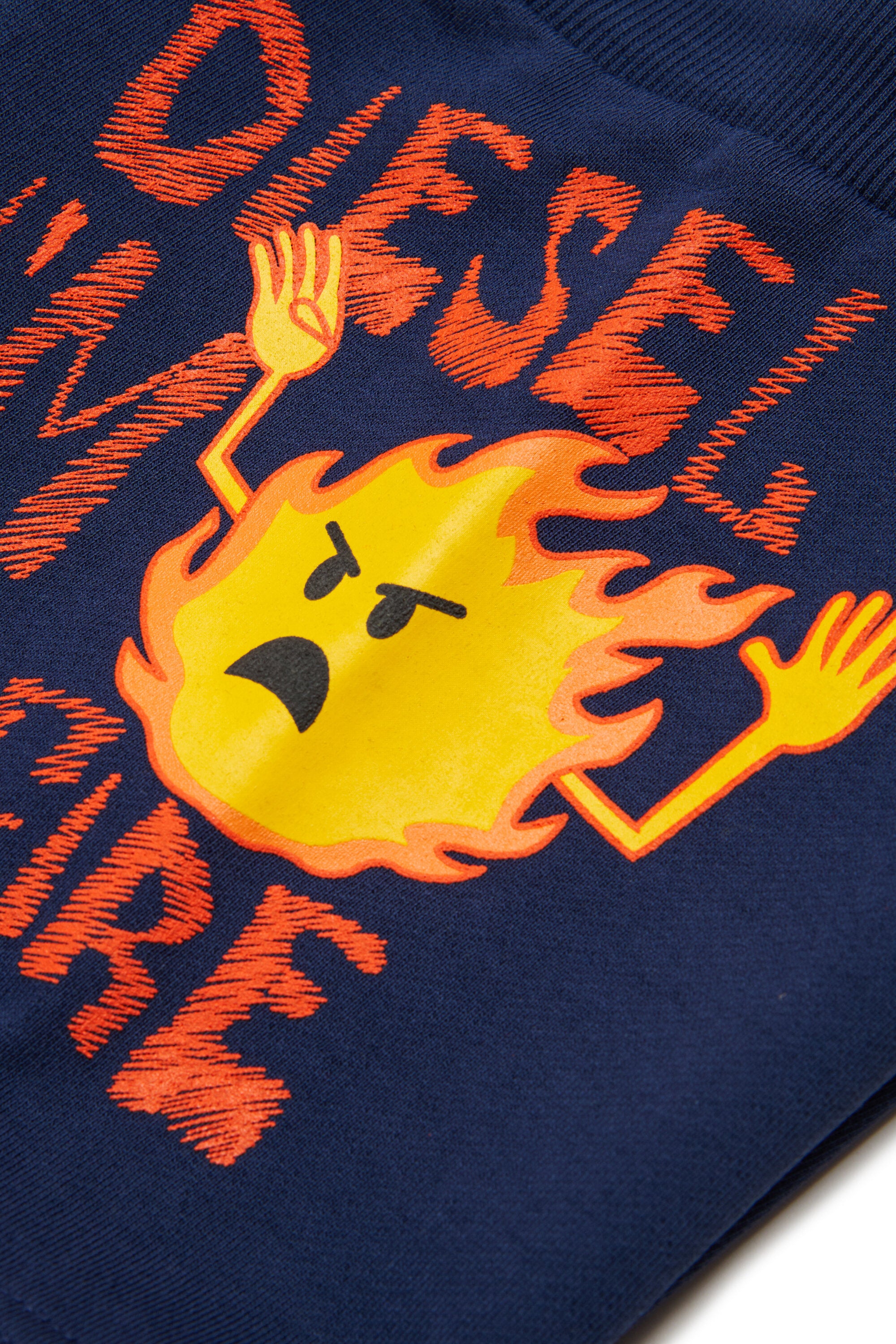 Shorts in felpa con logo
