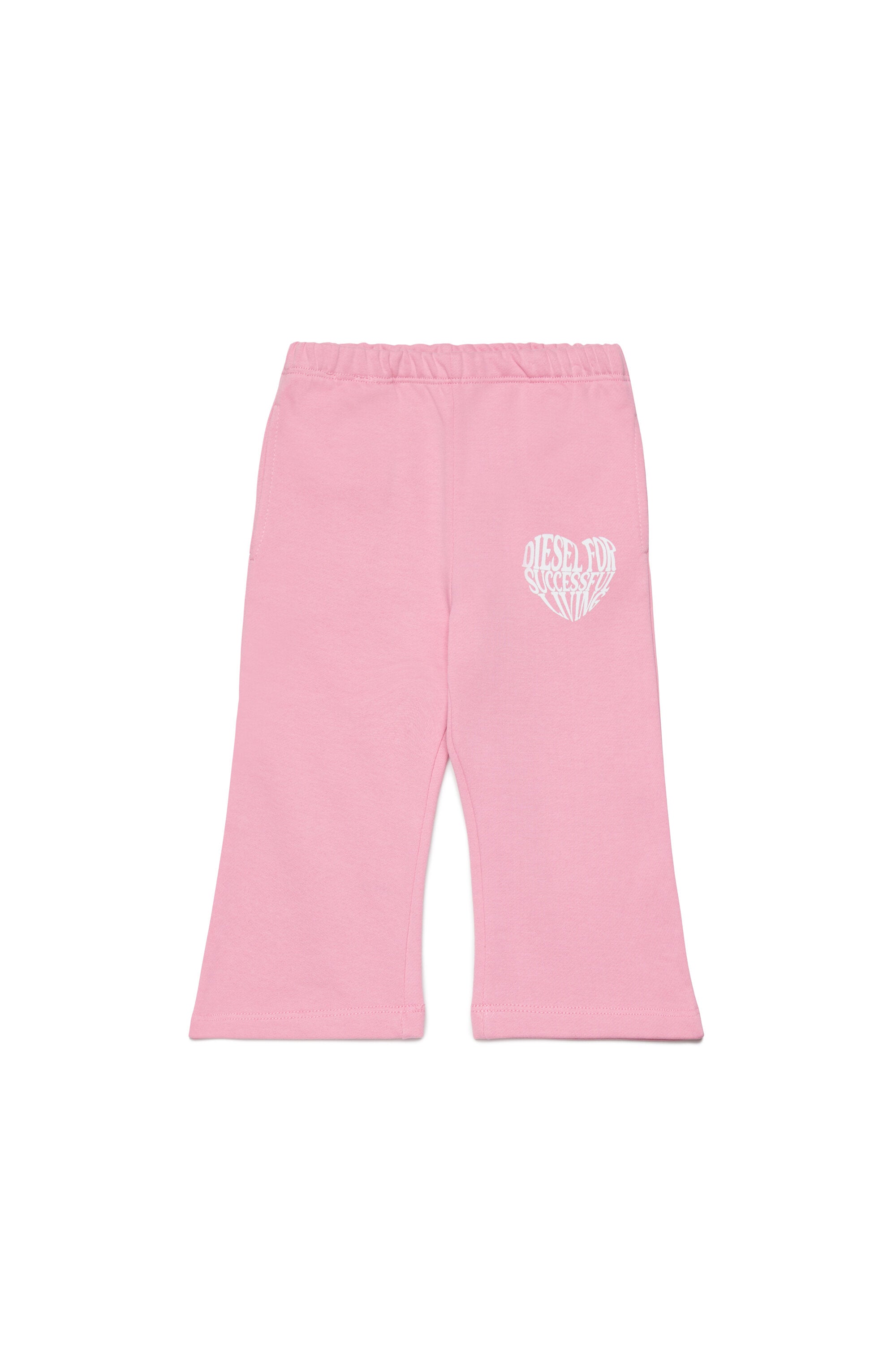 Pantalones de felpa con logo de corazón