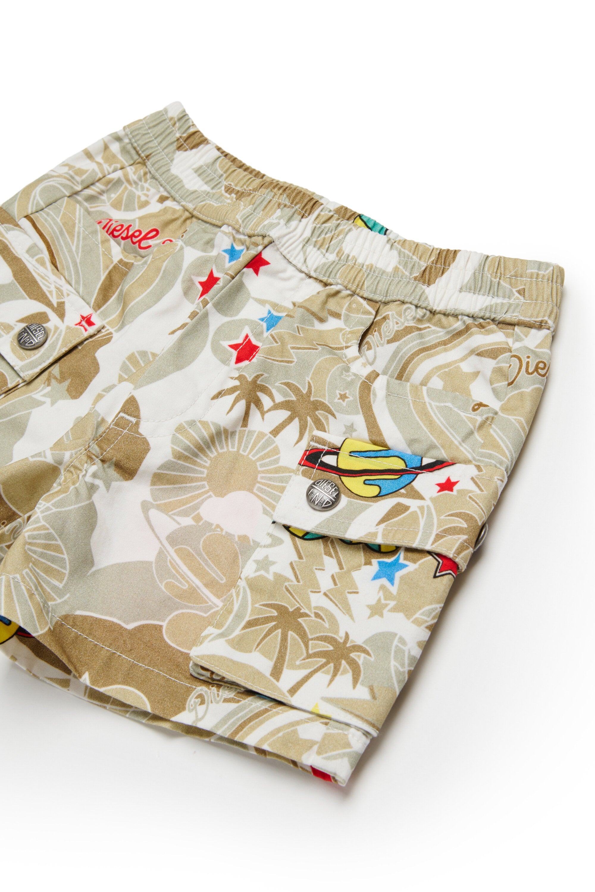 Short cargo avec logo