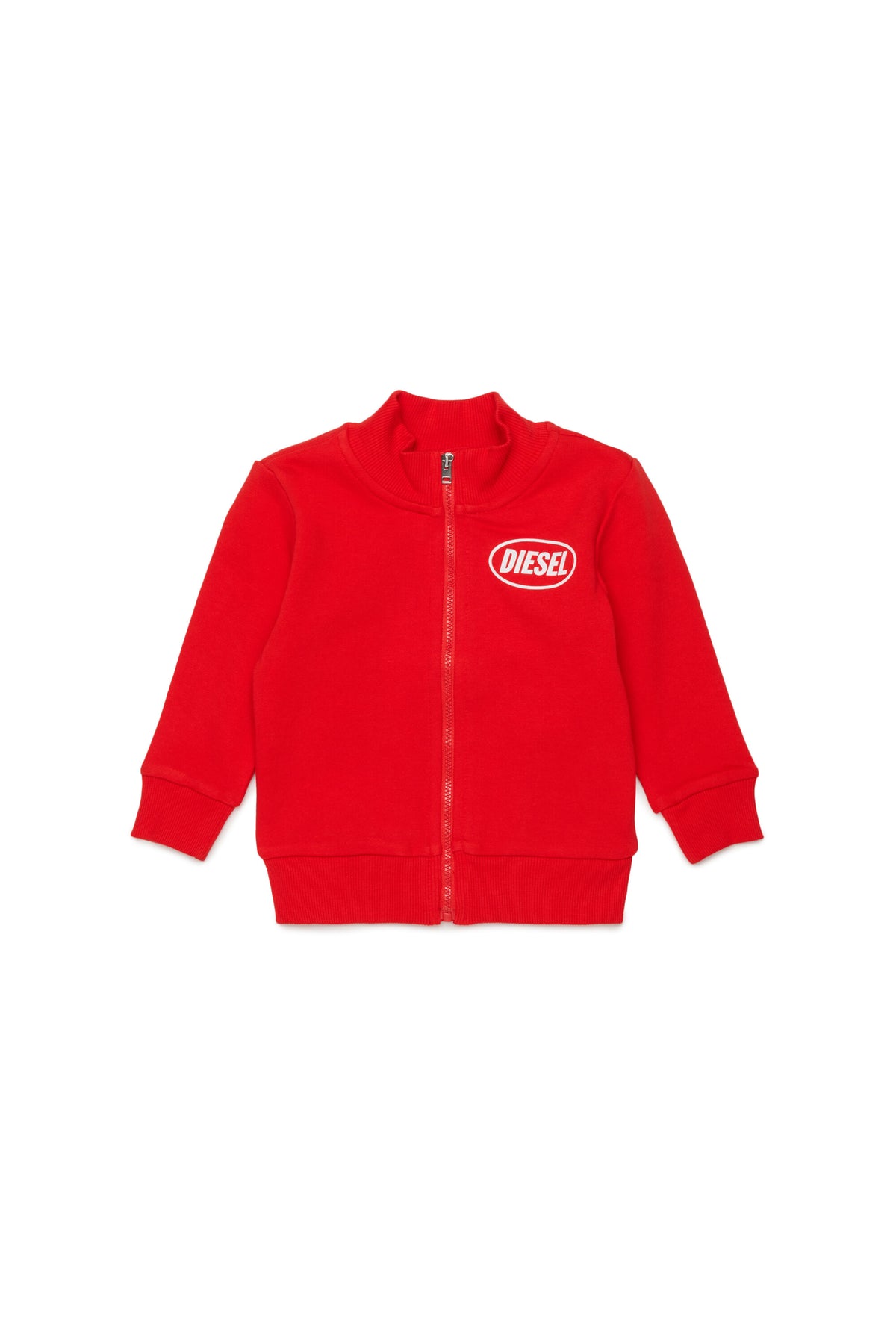 Sweatshirt mit durchgehendem Reißverschluss und Logo