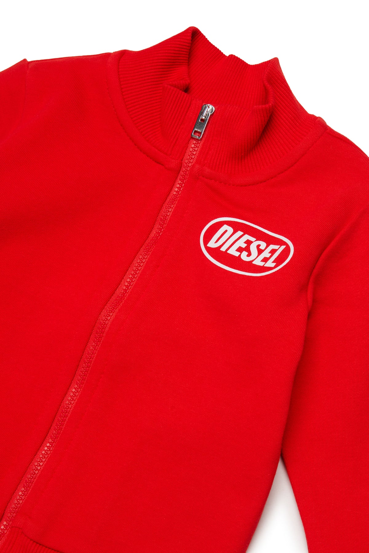 Sweatshirt mit durchgehendem Reißverschluss und Logo
