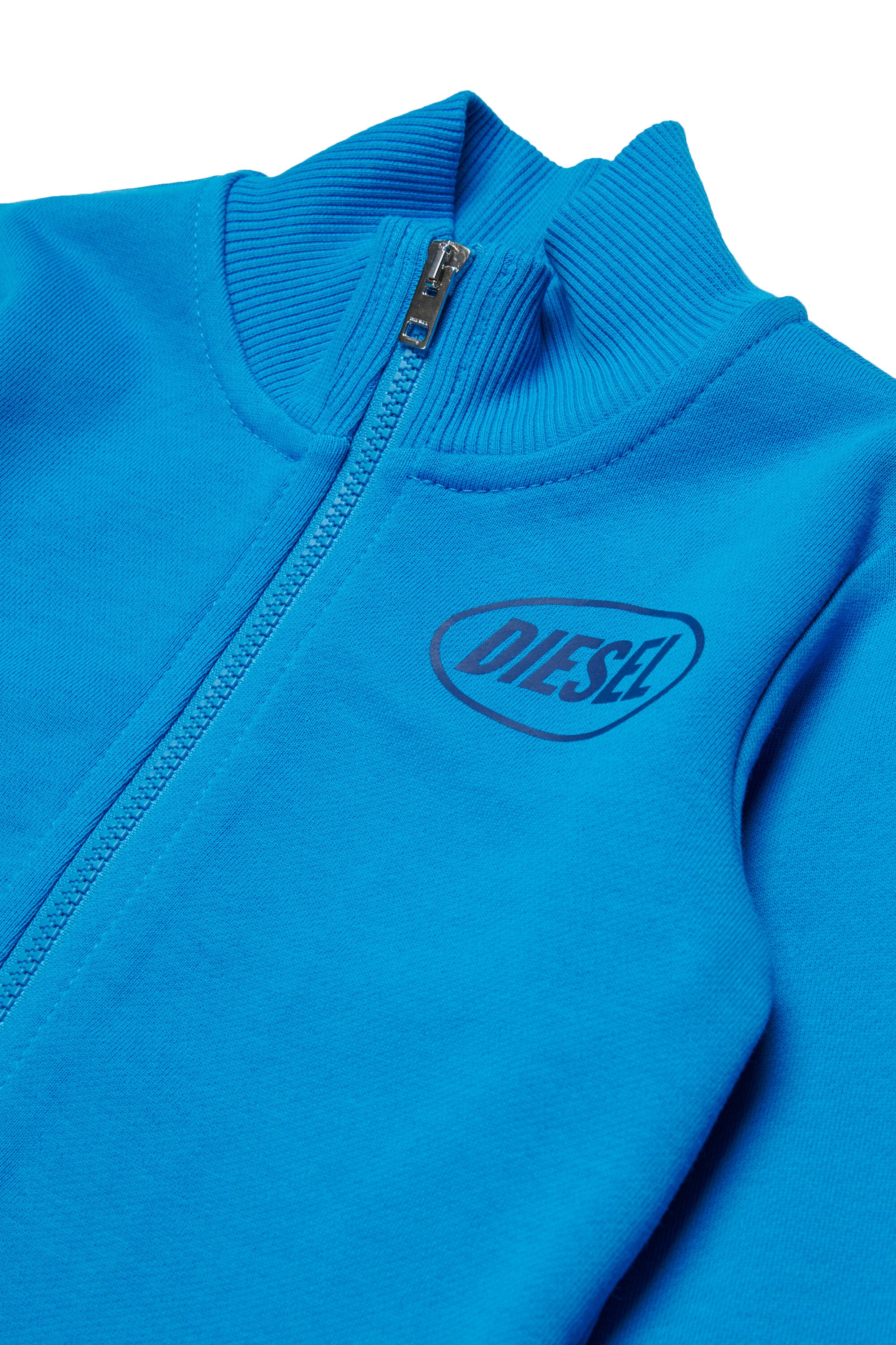 Sweatshirt mit durchgehendem Reißverschluss und Logo