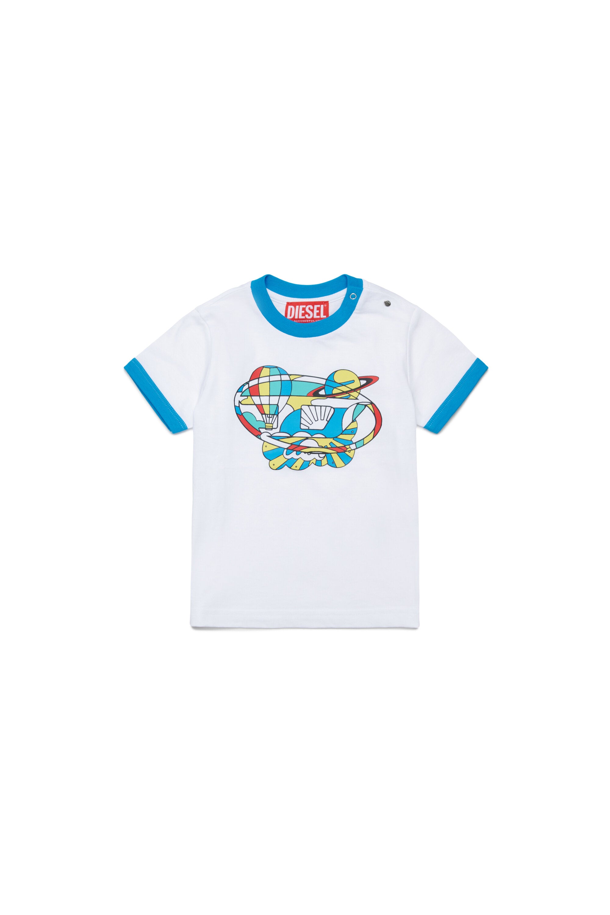 Camiseta de cuello redondo con logo