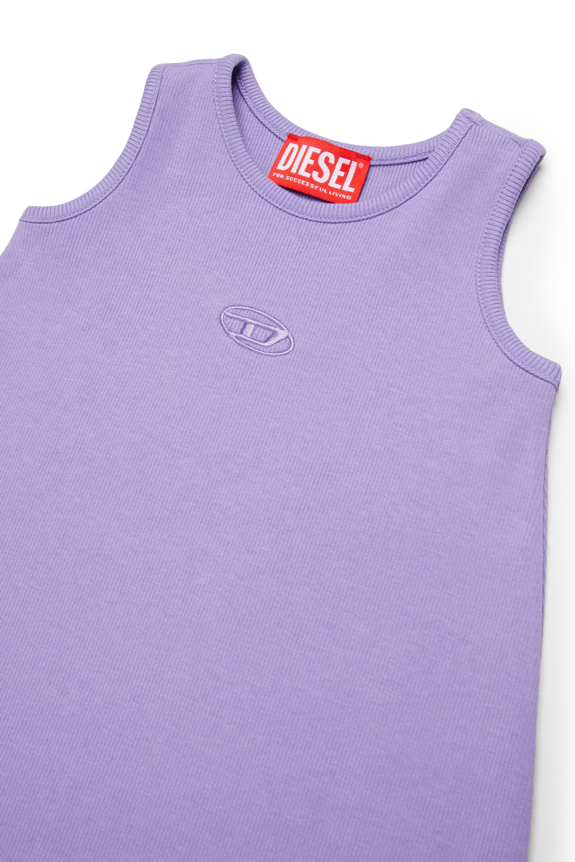 Ärmelloses Kleid mit Logo