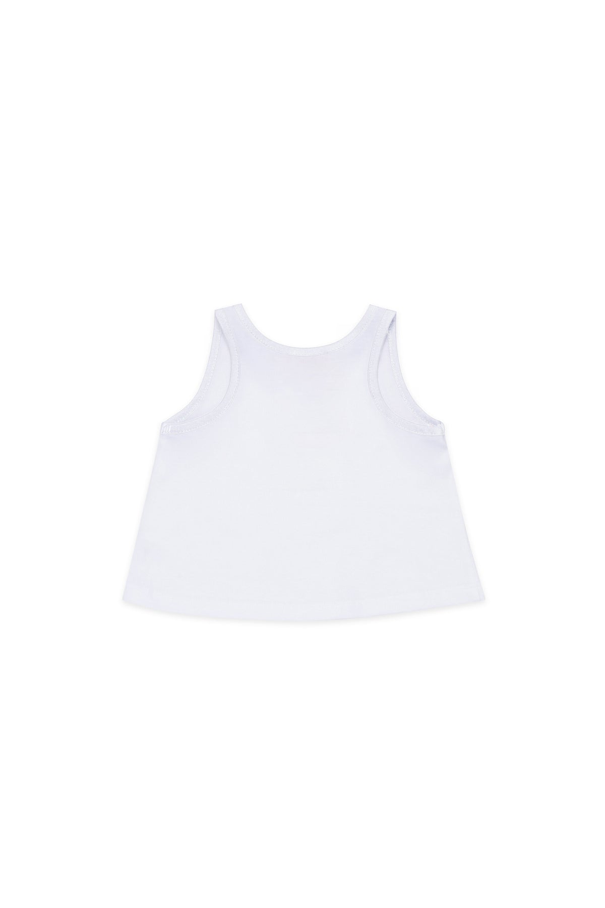 Sleeveless T-shirt with logo