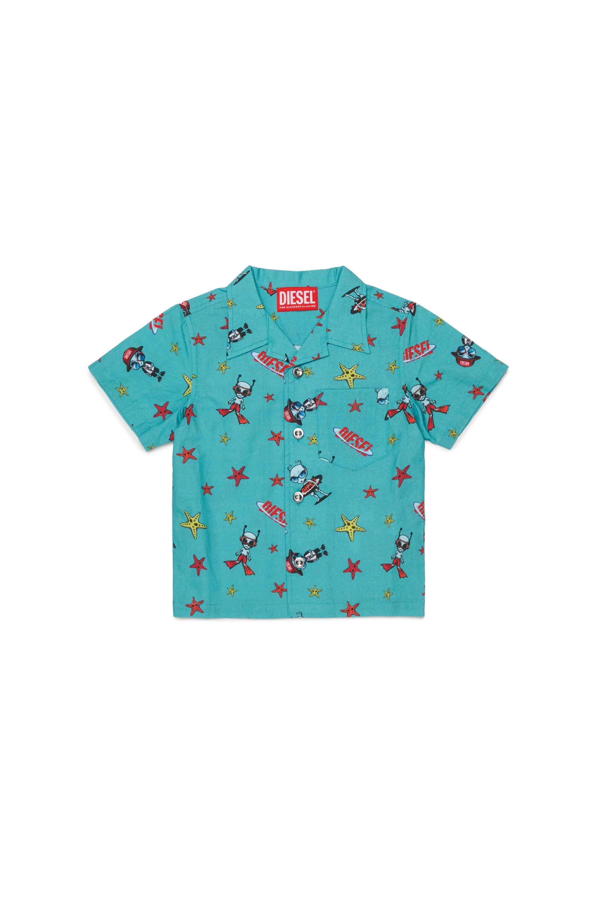 Camicia manica corta con logo