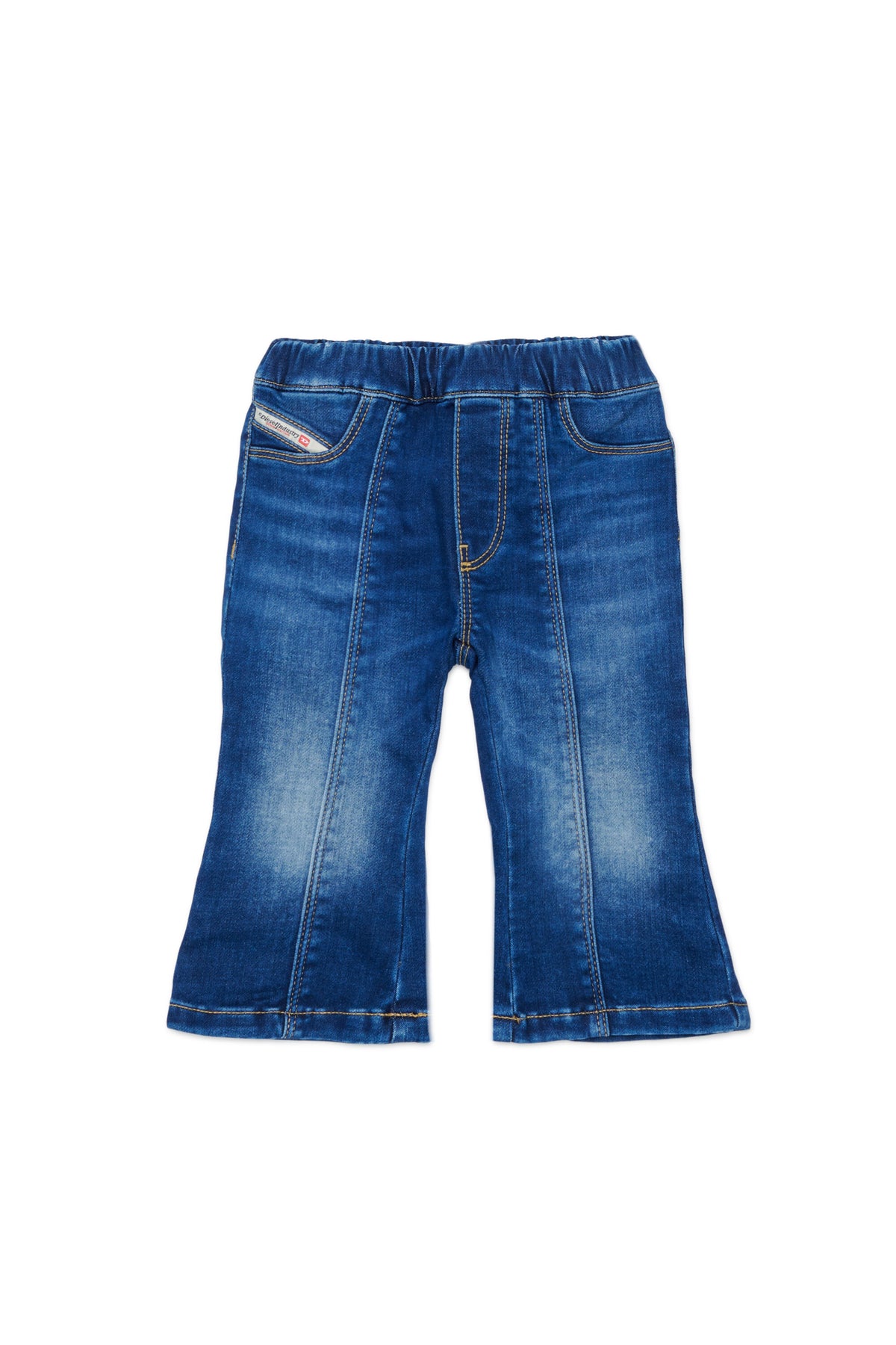 Jeans corte bootcut azul medio