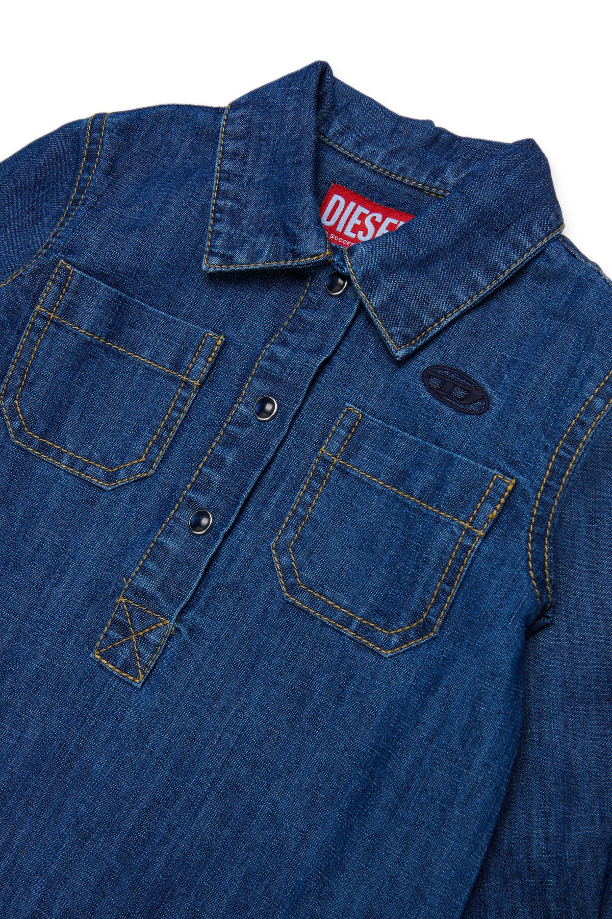 Denimkleid mit Logo