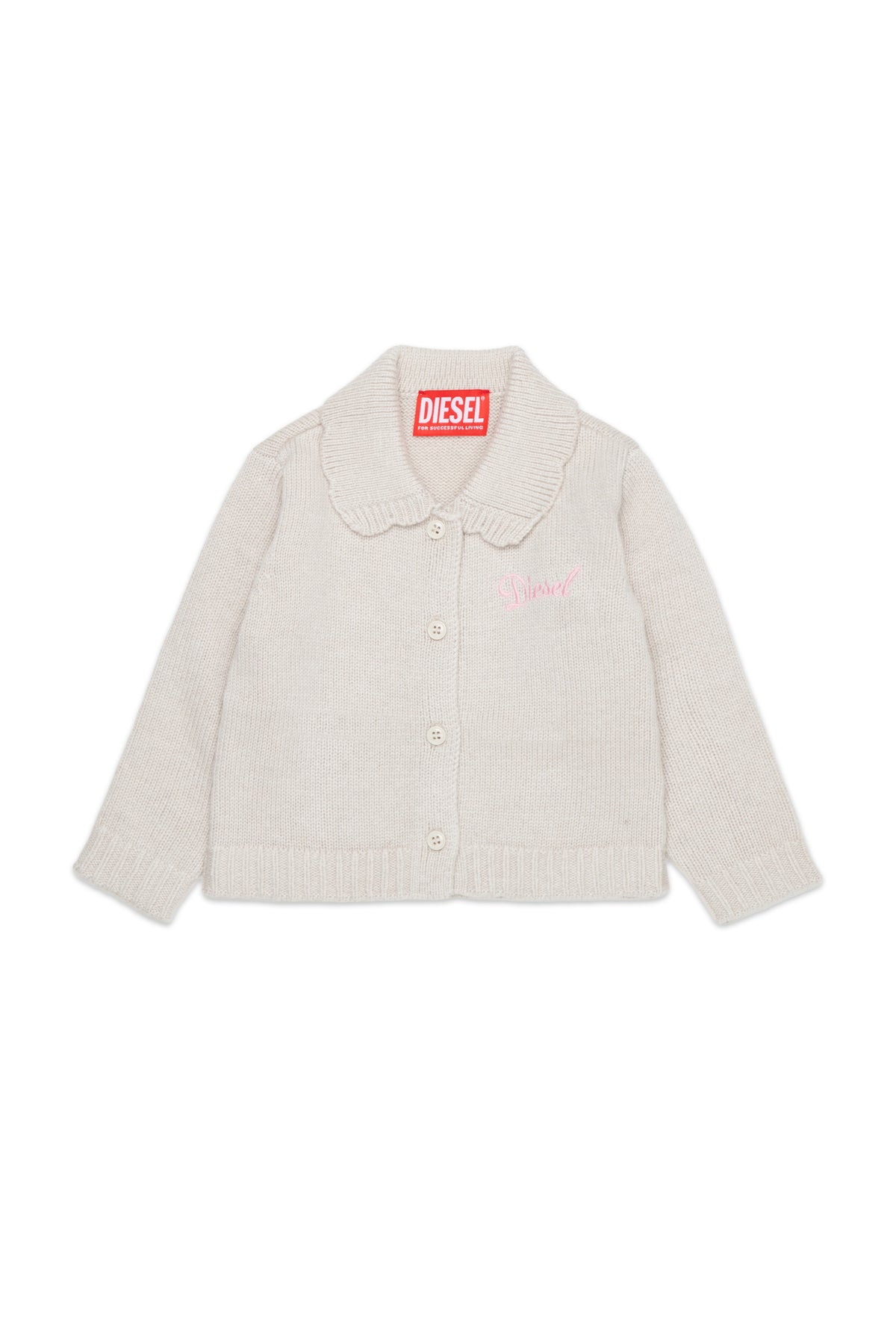 Cardigan in maglia con logo