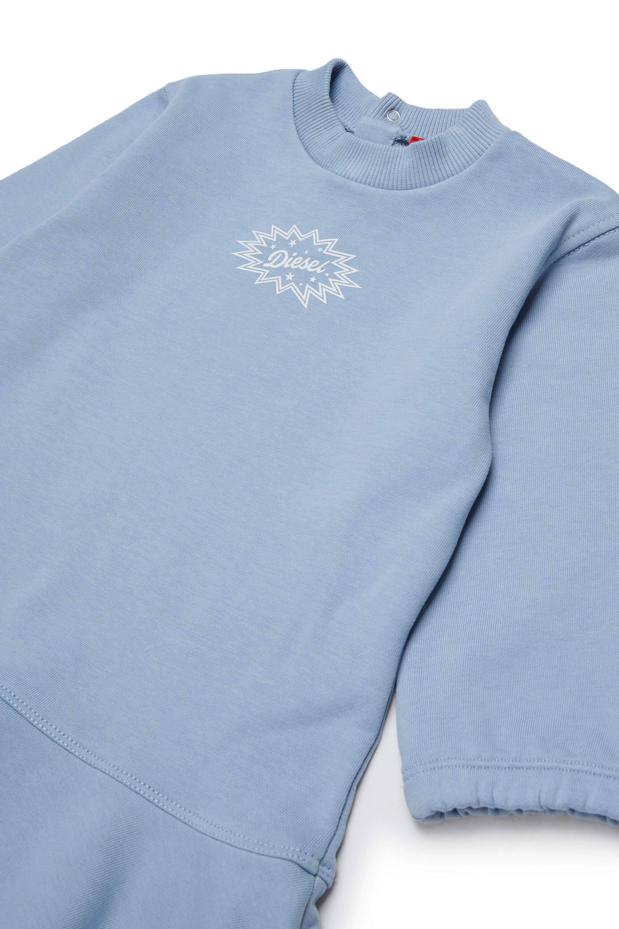Fleece dress with logo