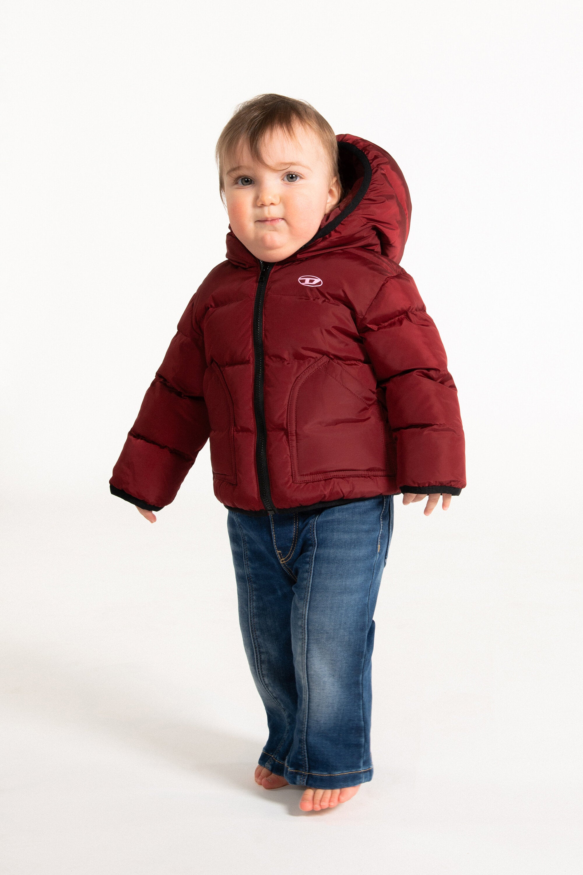 Chaqueta acolchada con logo