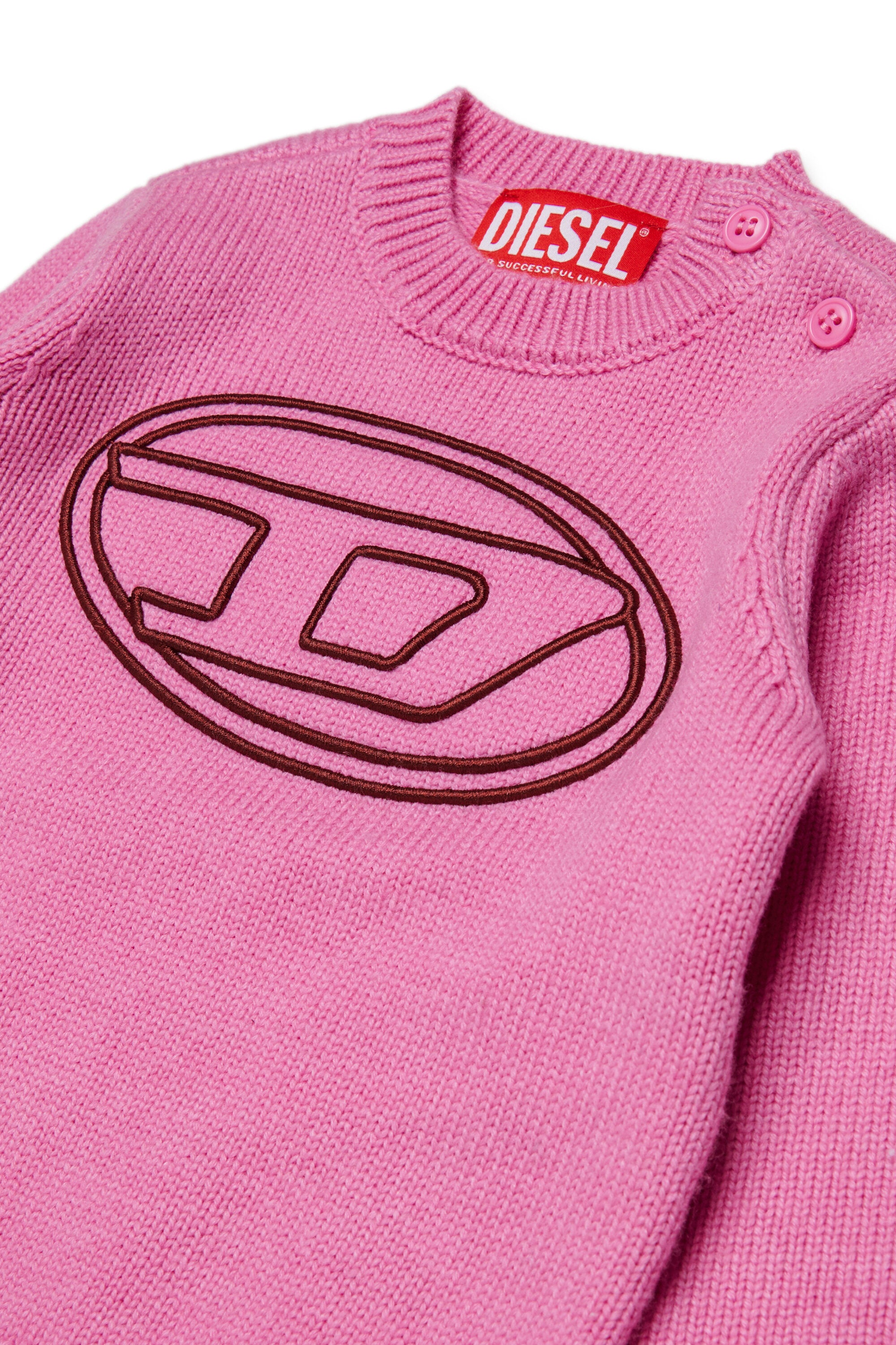 Crew-neck pullover with logo