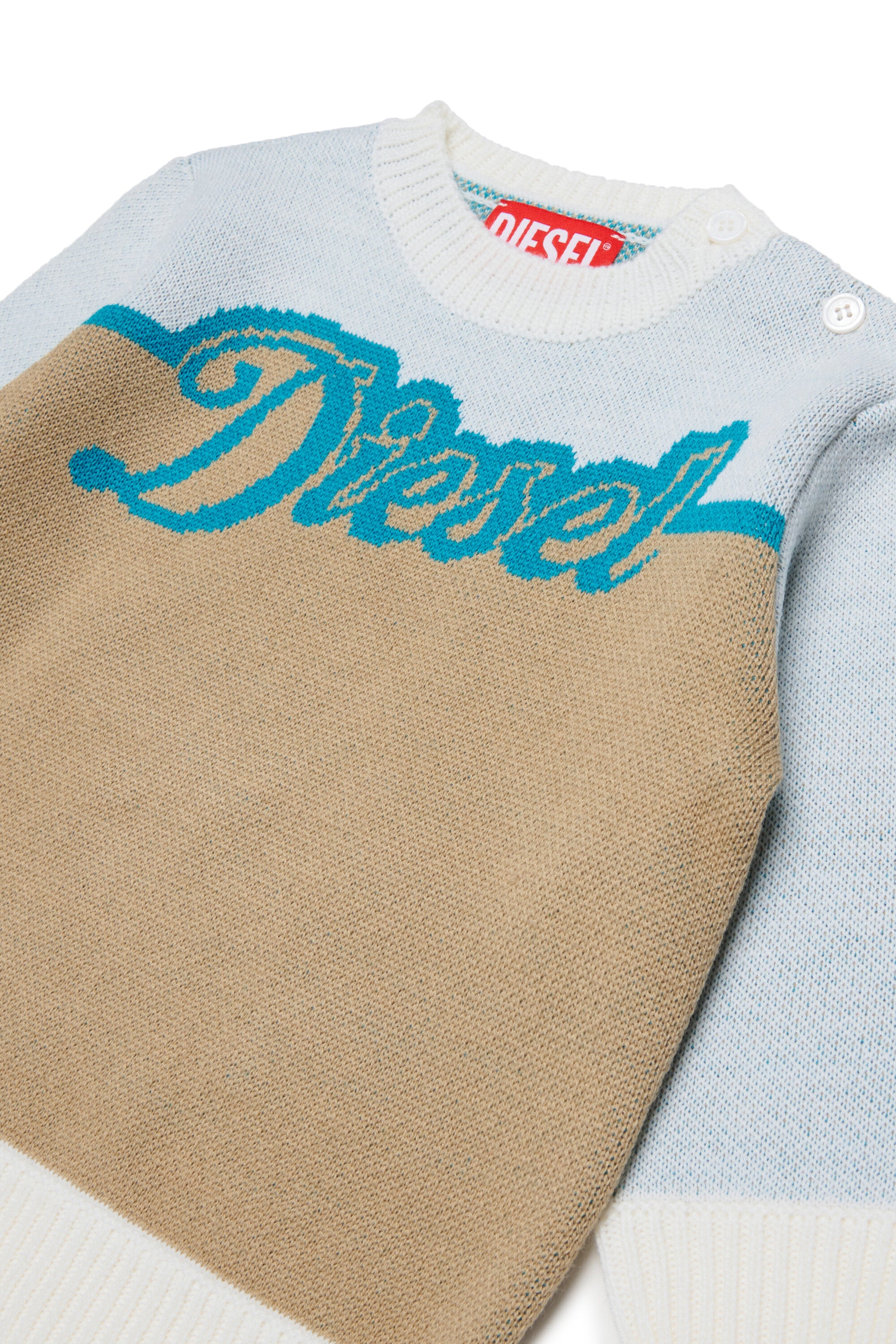 Rundhals-Pullover mit Logo