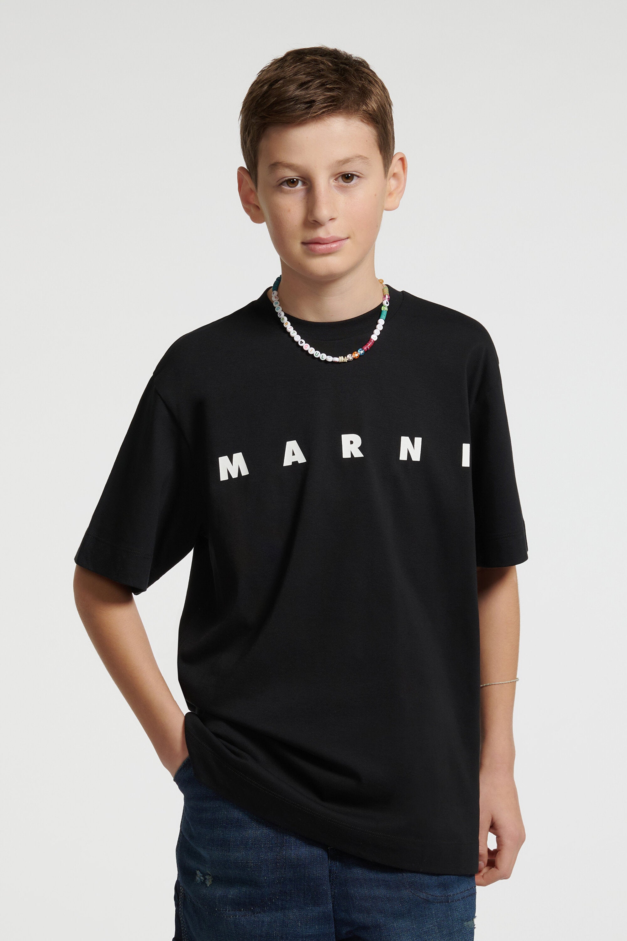 T-Shirt aus Trikot mit Logo