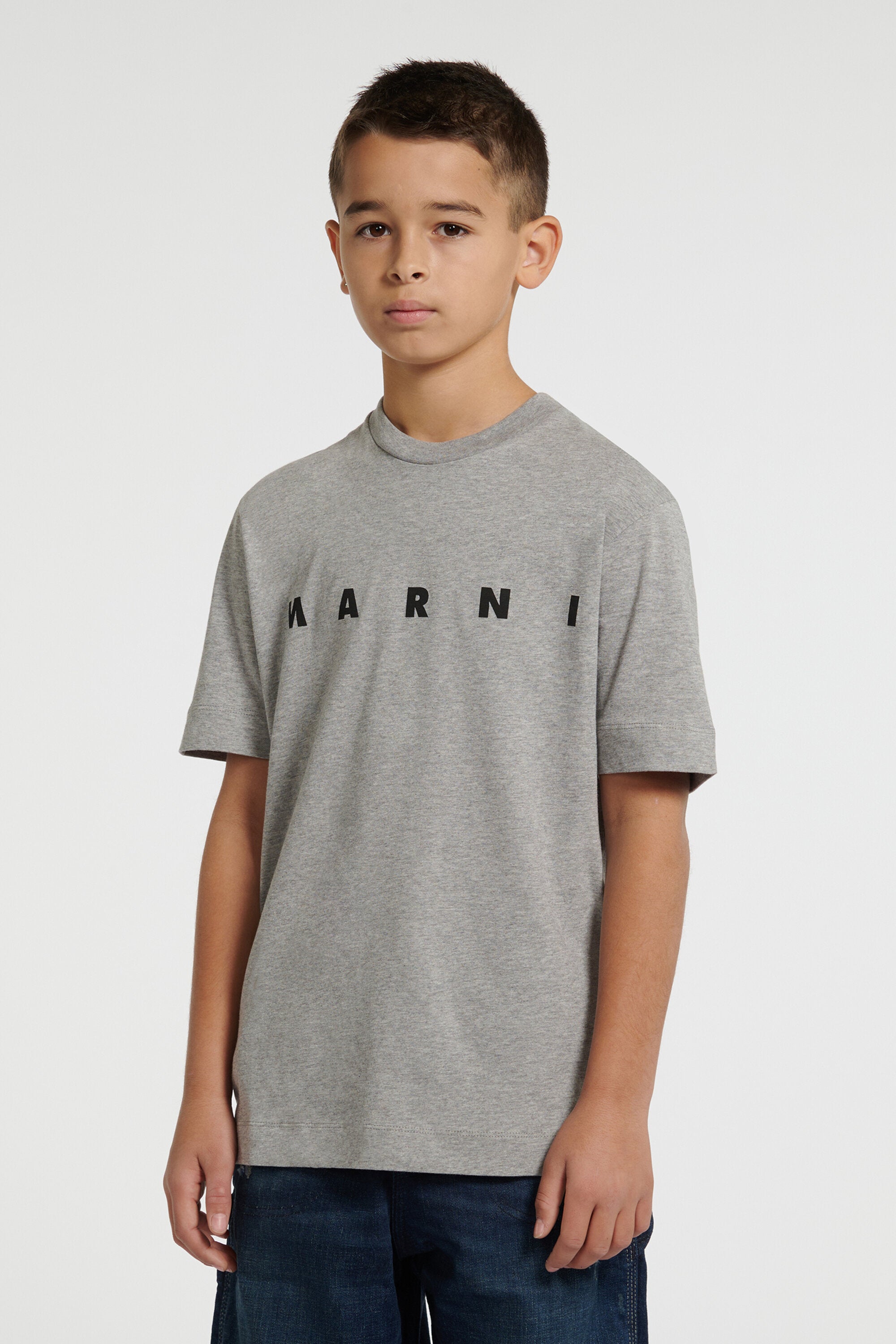 T-shirt in jersey con logo