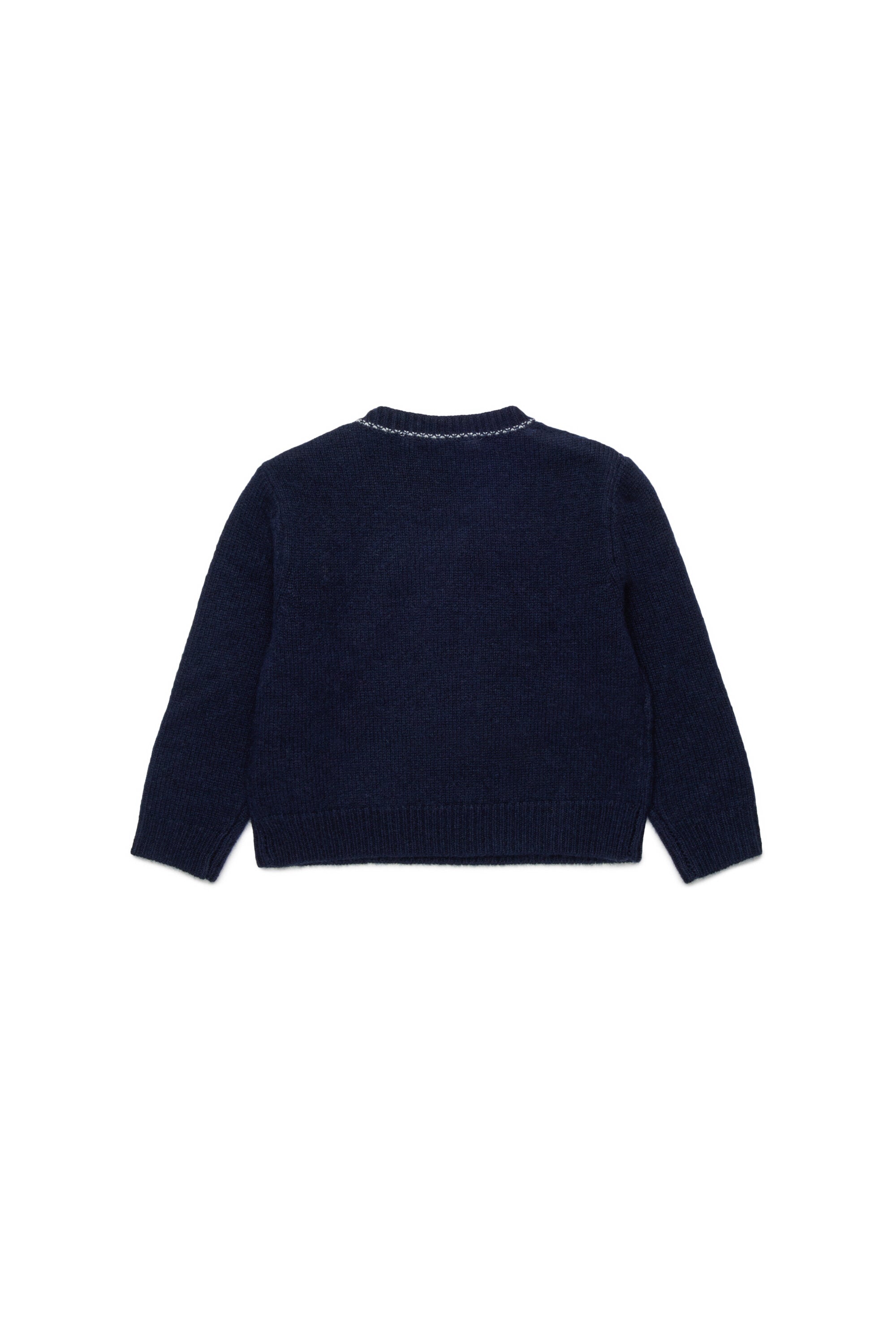 Maglione girocollo in misto lana-cashmere