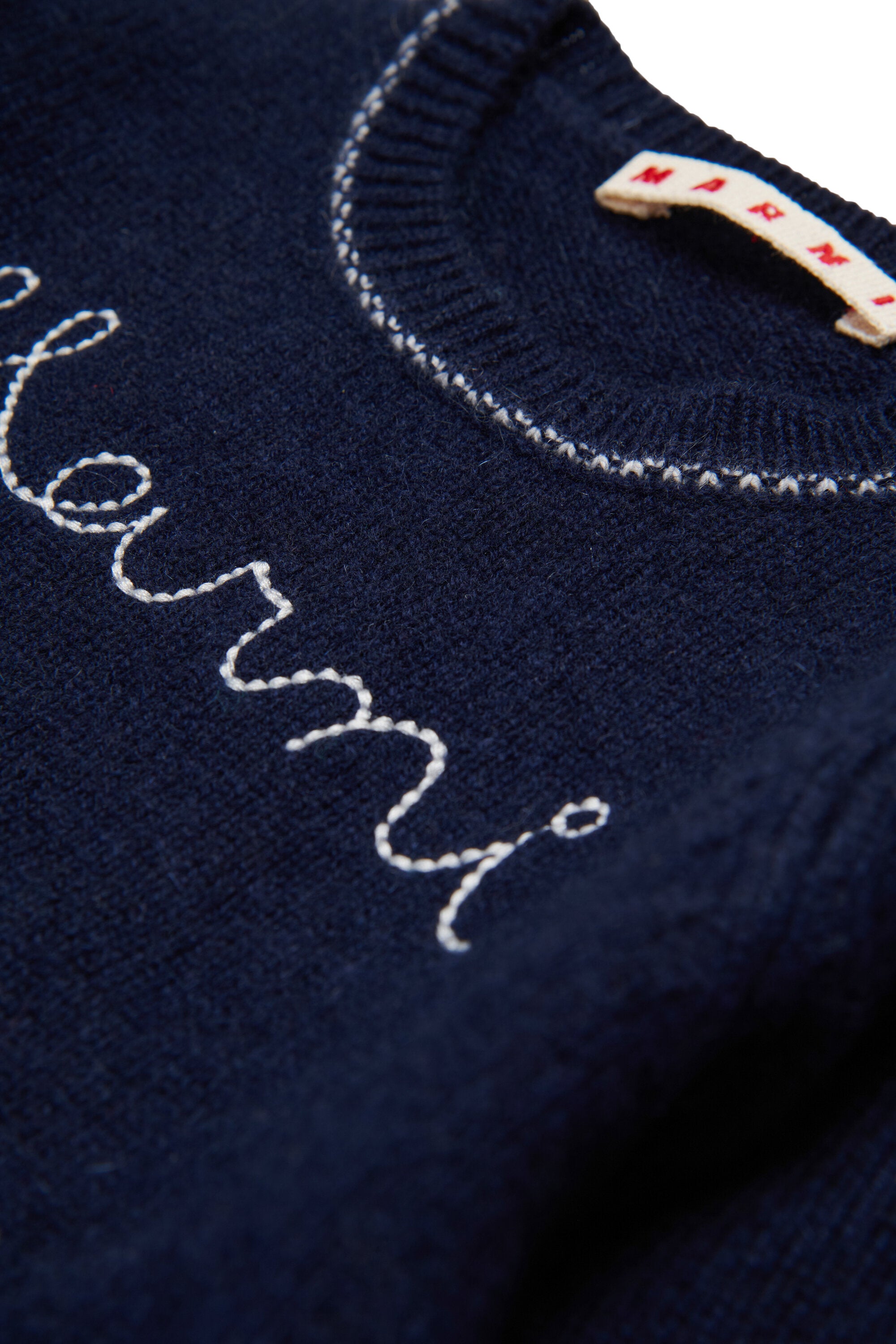 Maglione girocollo in misto lana-cashmere