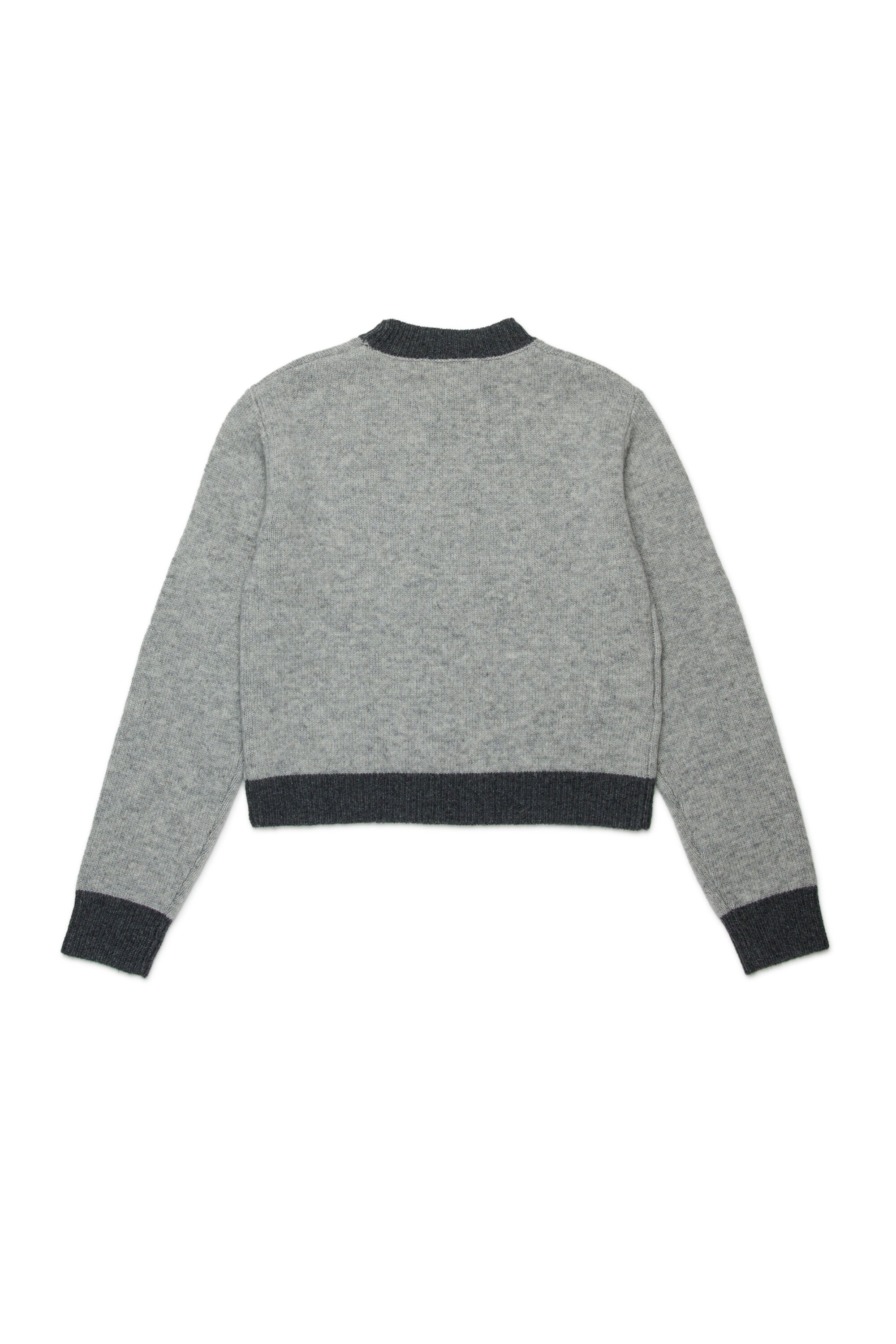Colorblock wool-cashmere blend crew-neck sweater