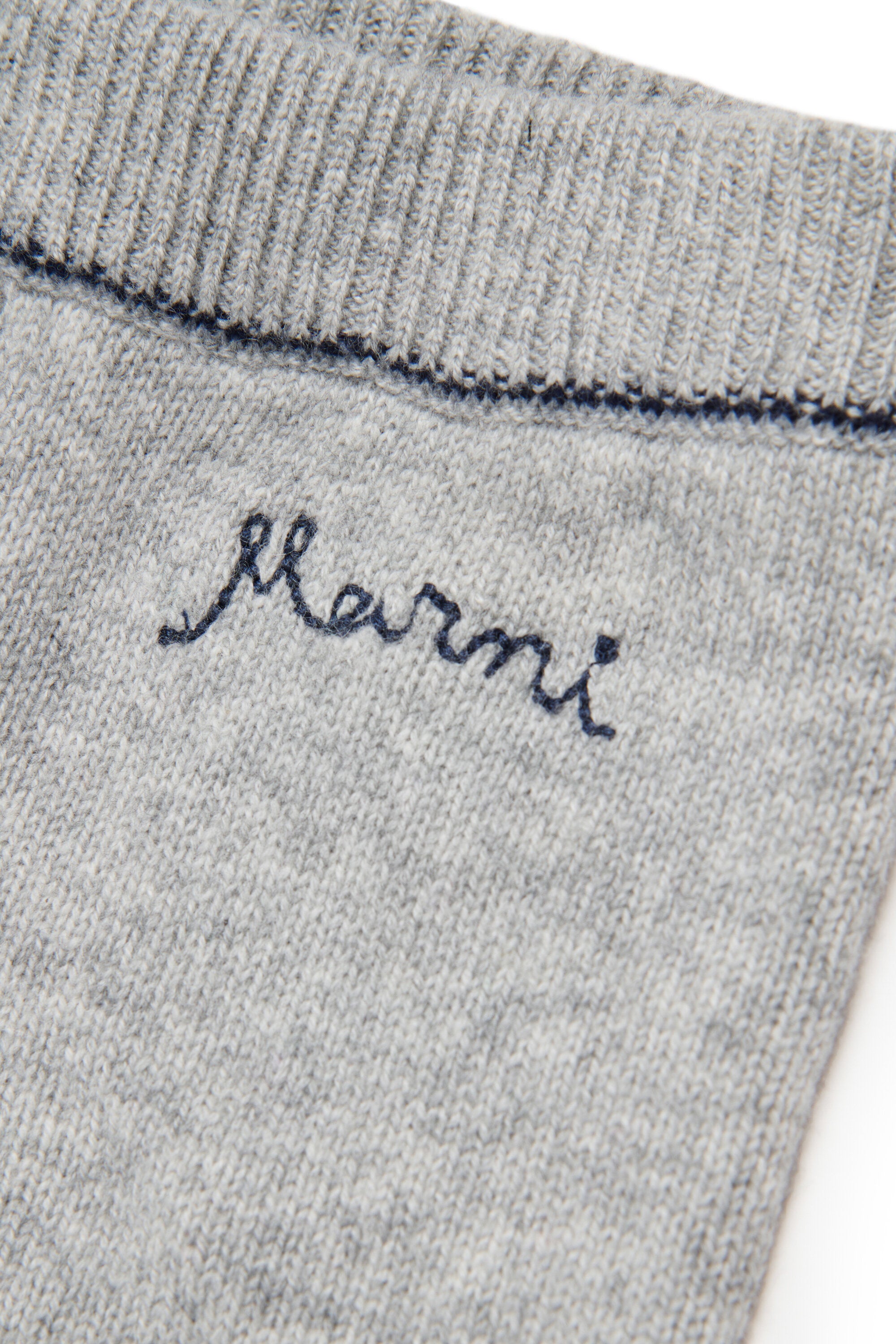 Wool-blend cashmere jogger pants with logo