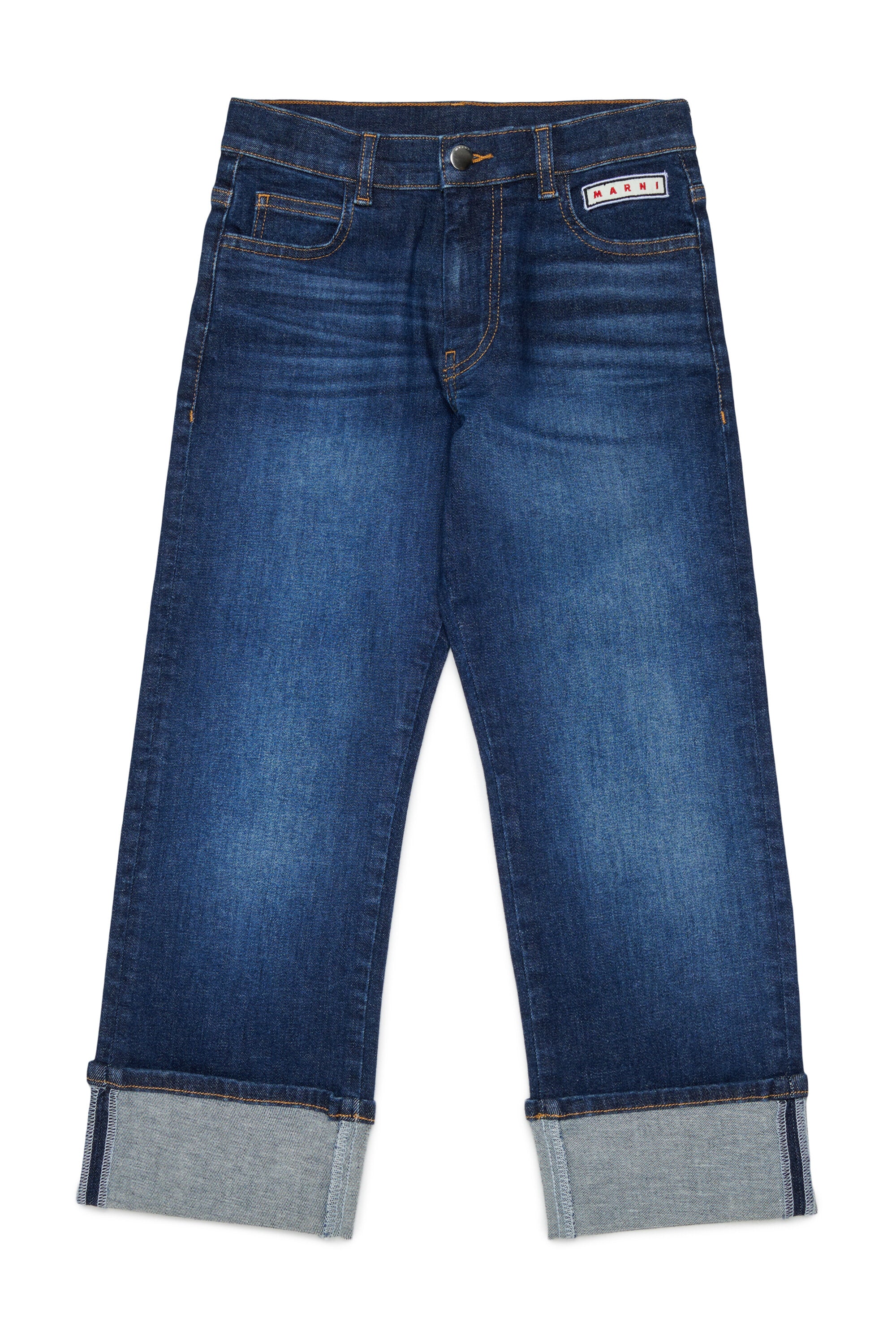 Regular-Jeans in Mittelblau