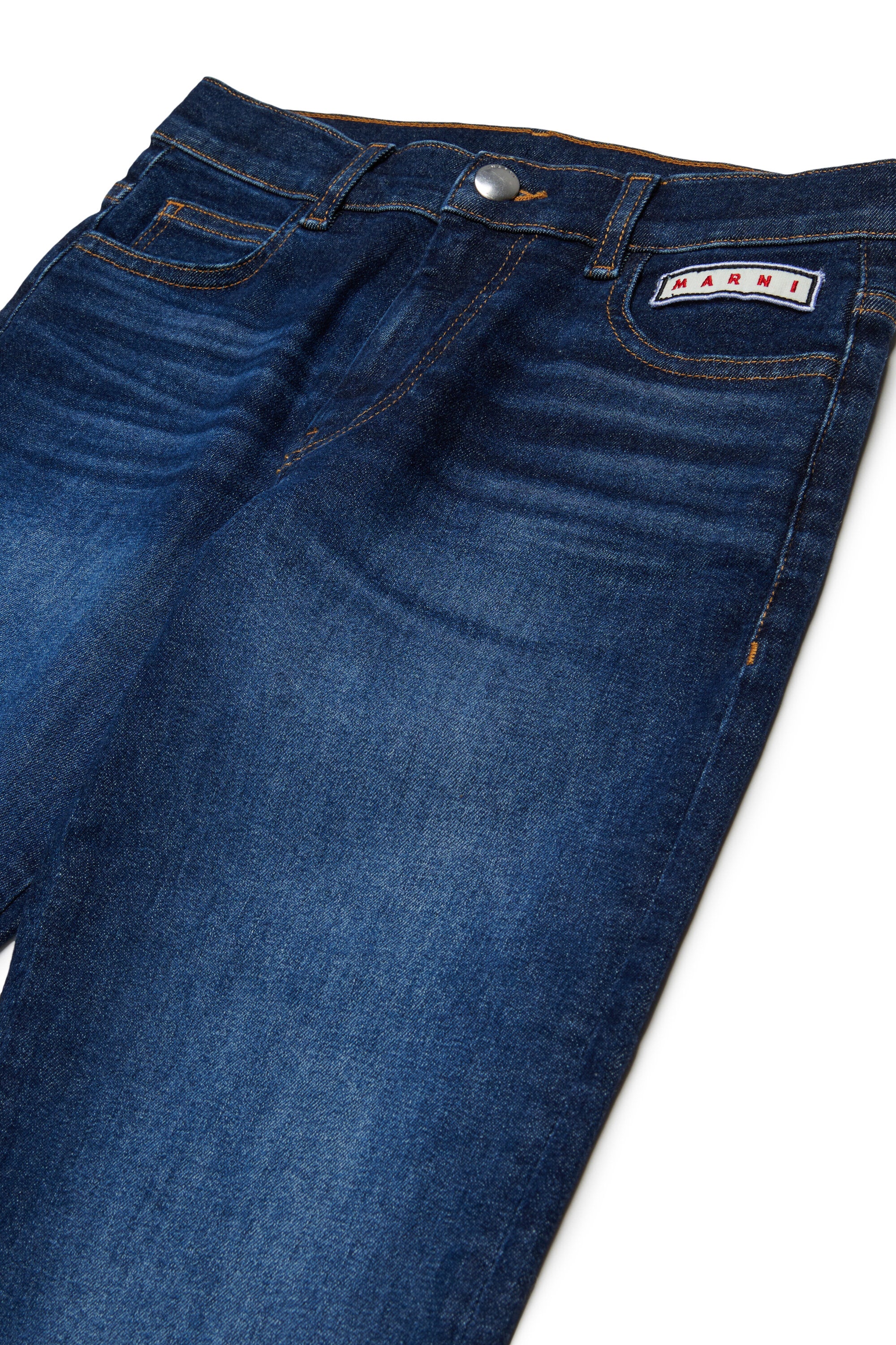 Regular-Jeans in Mittelblau