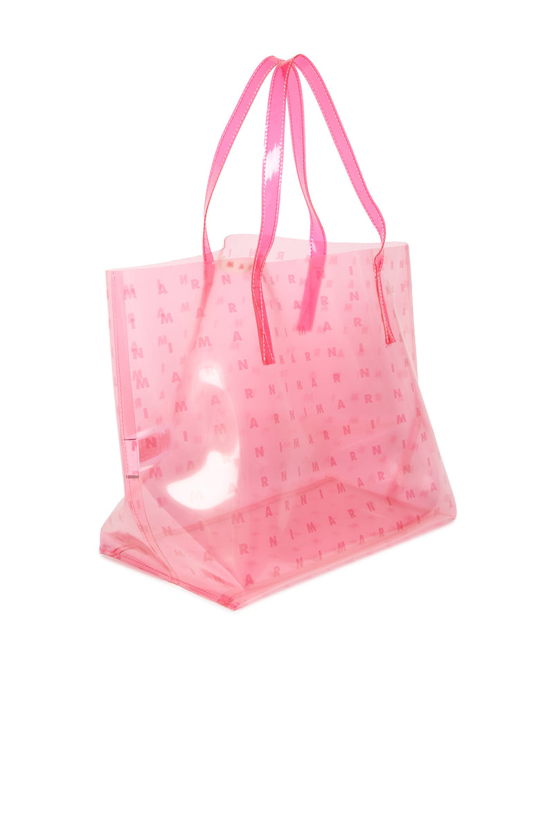 Borsa trasparente da bambina Marni allover logo