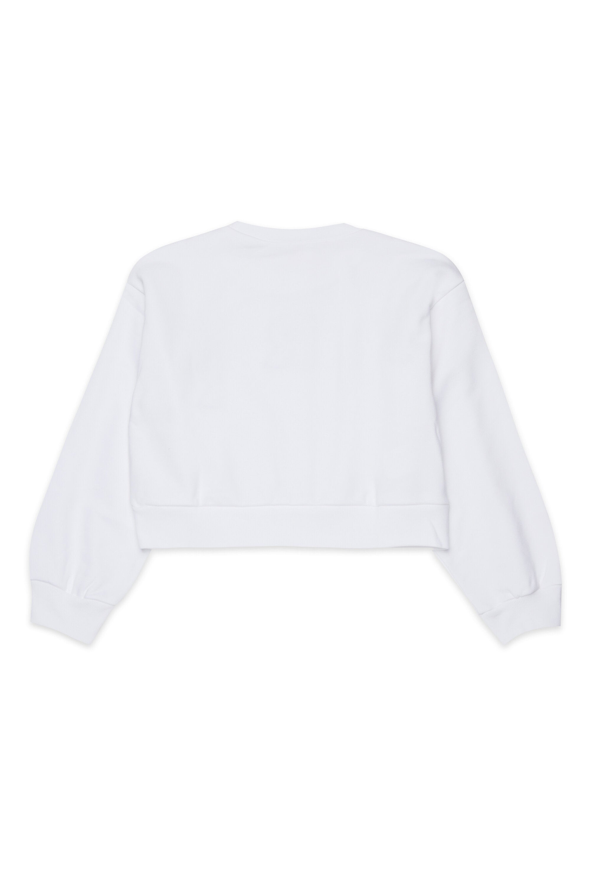 Felpa girocollo cropped con logo Patch Marni ricamato
