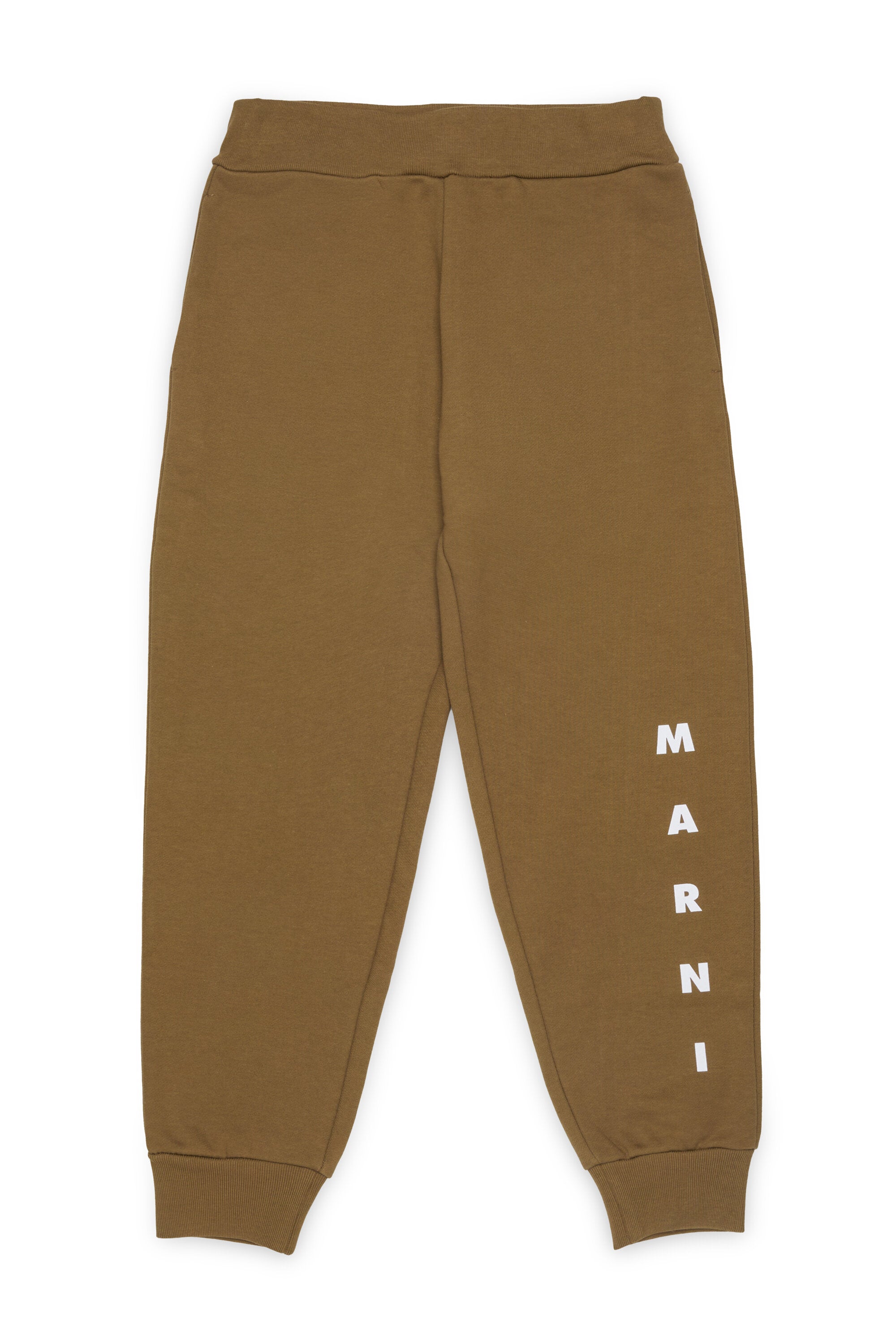 Fleece jogger pants with logo