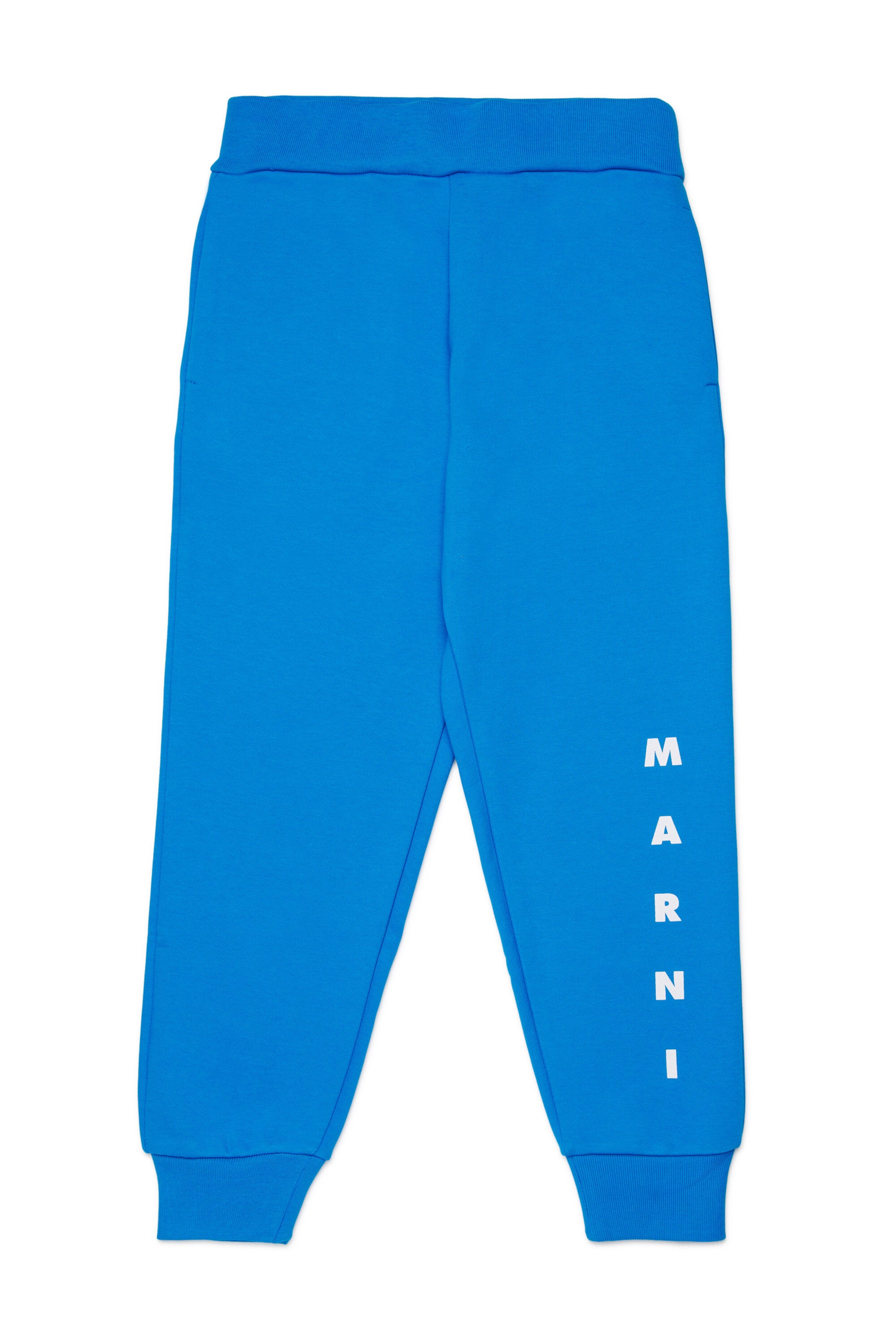 Fleece jogger pants with logo