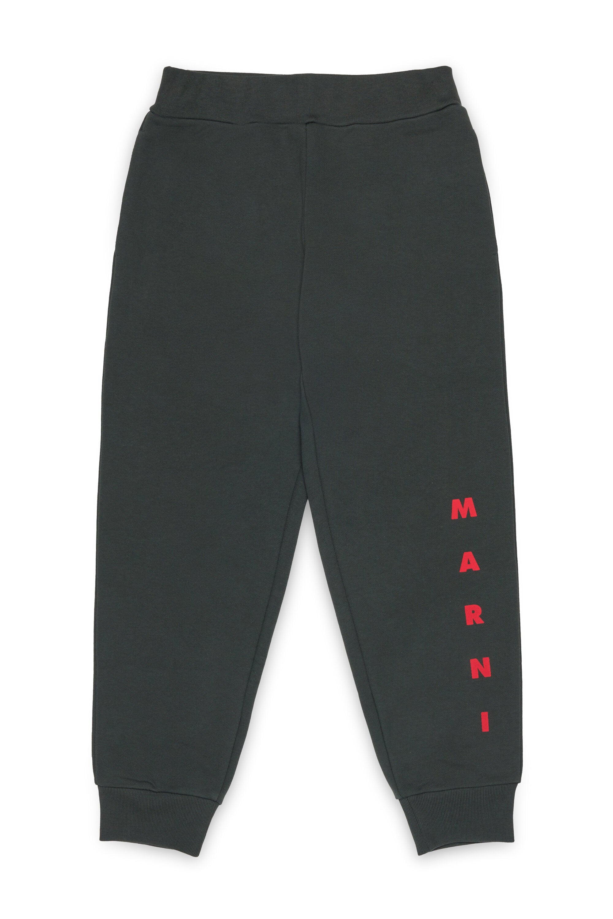 Fleece jogger pants with logo