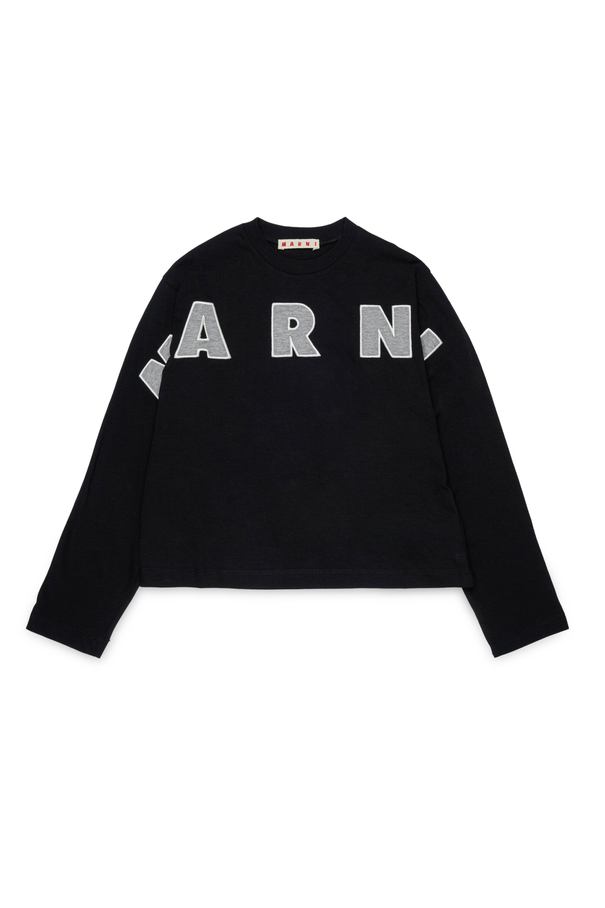 Camiseta de manga larga con logo bordado