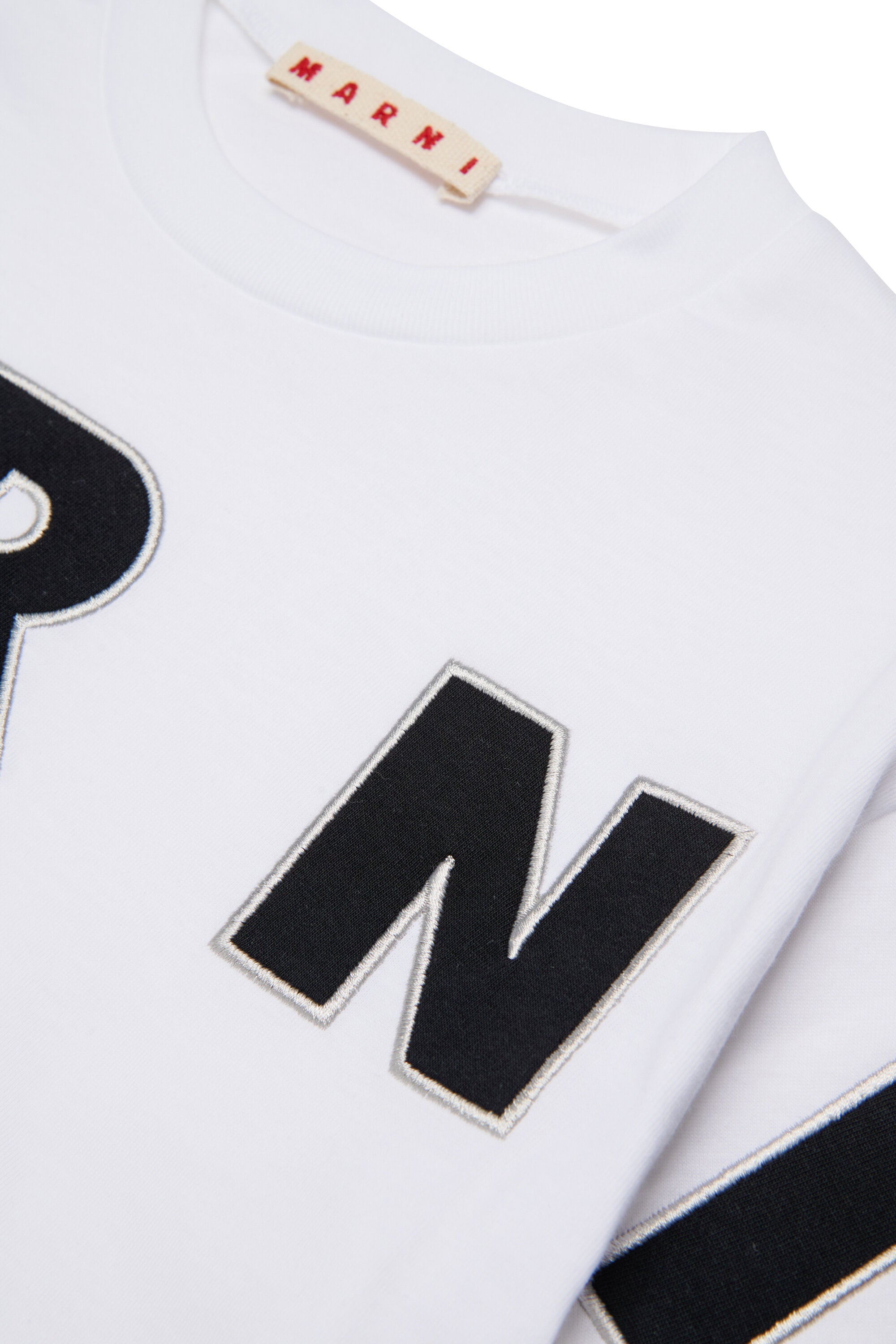 T-shirt con logo ricamato