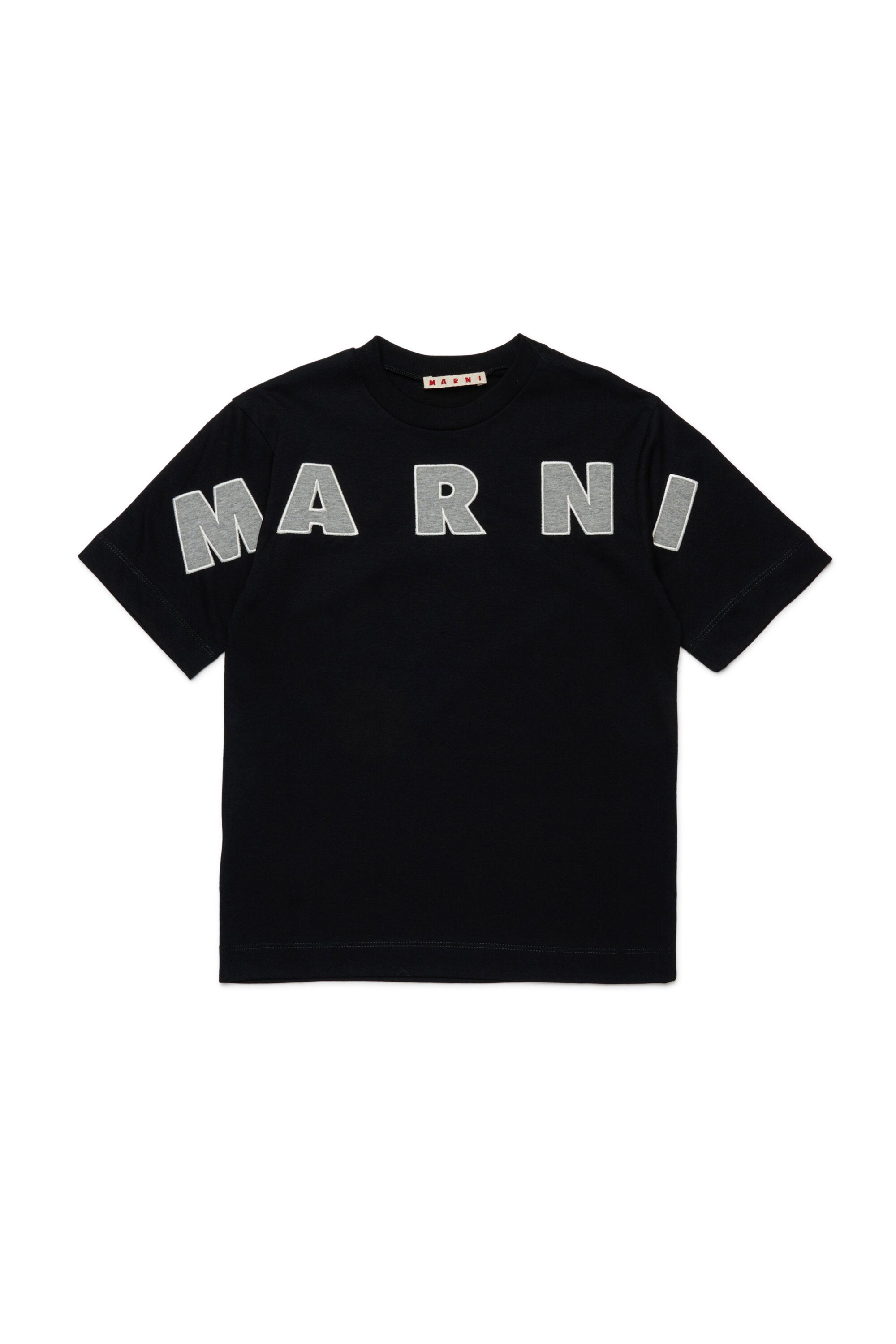 T-shirt con logo ricamato