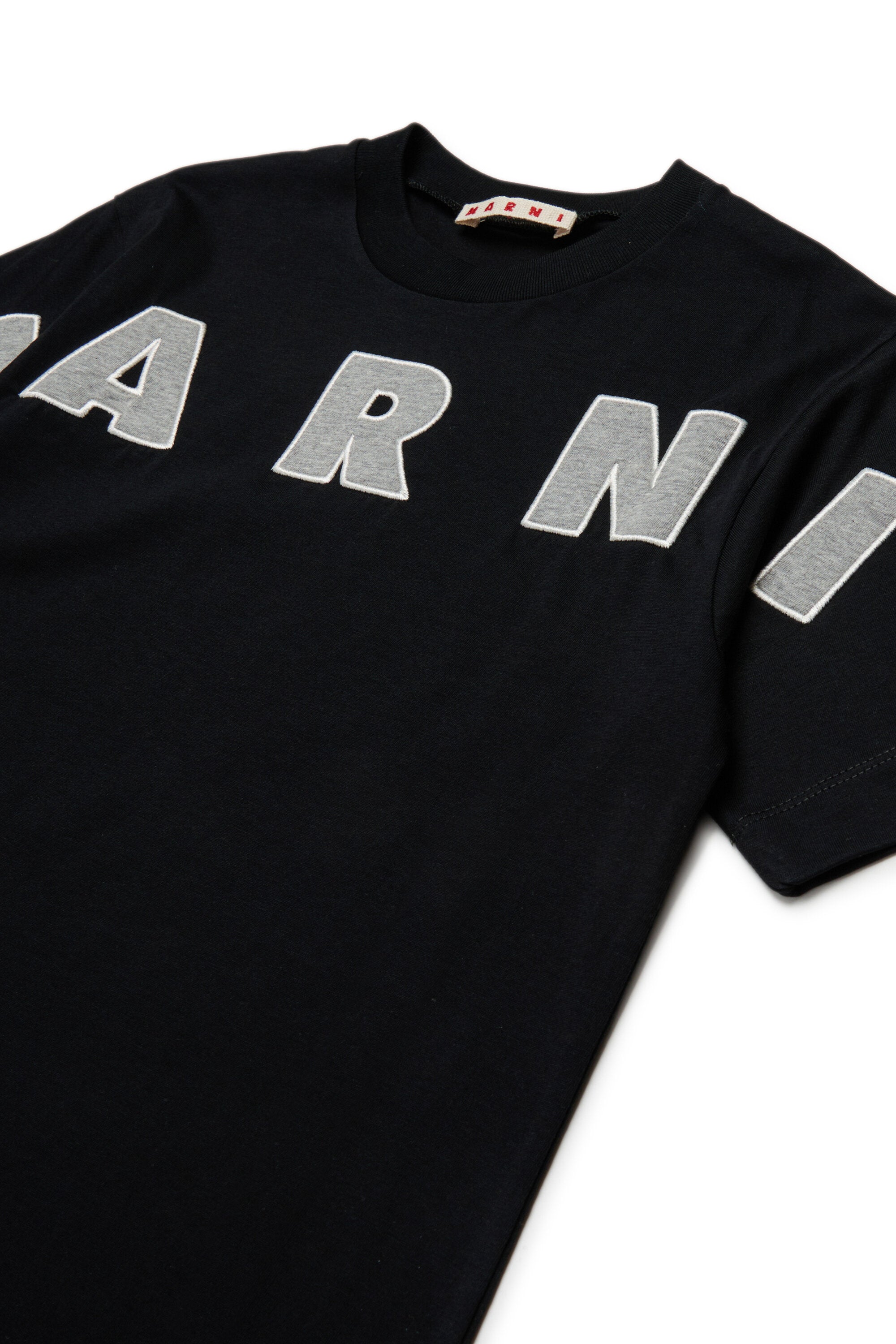 T-shirt con logo ricamato