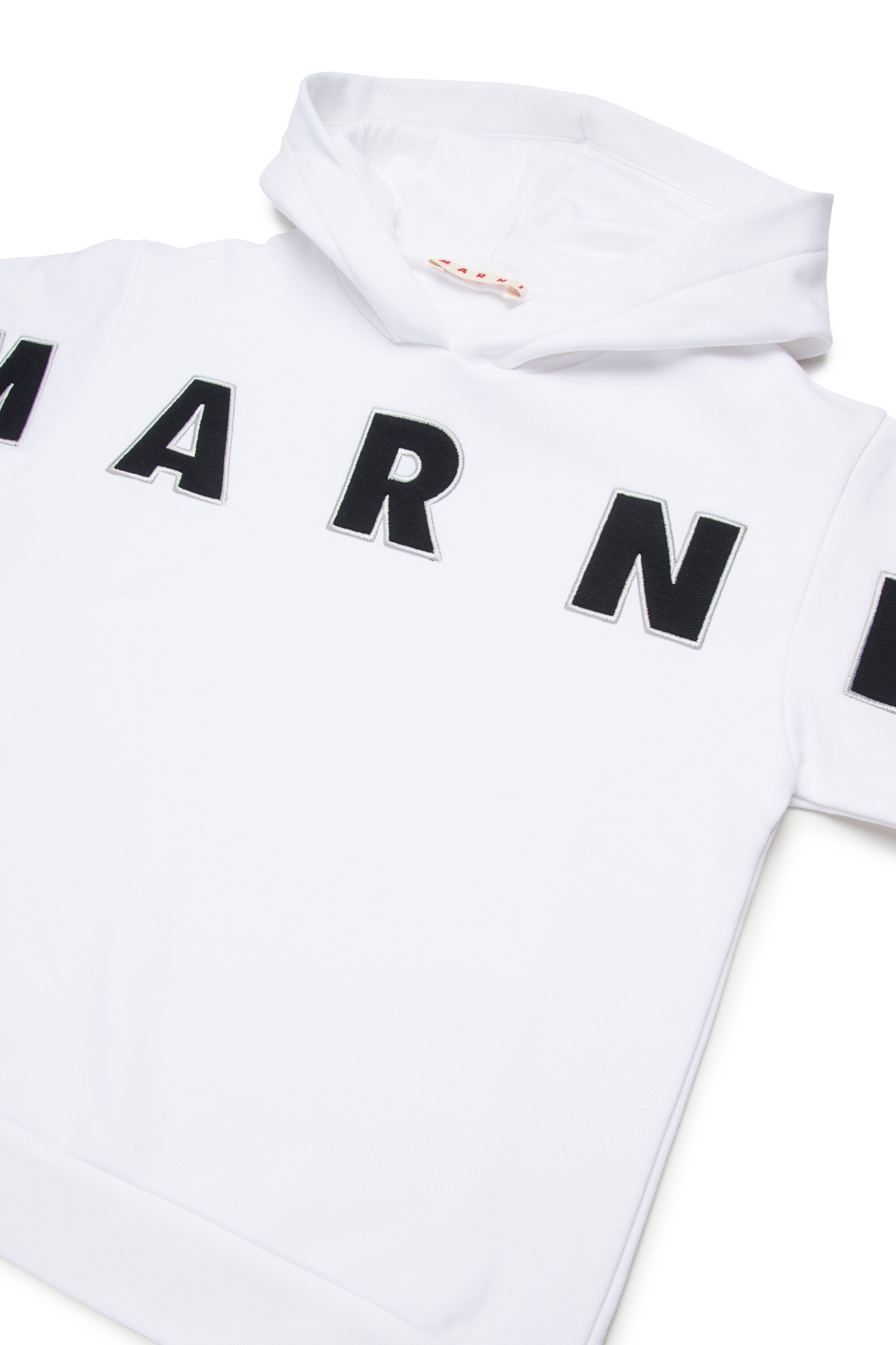 Sweatshirt mit Kapuze und gesticktem Marni Patch-Logo