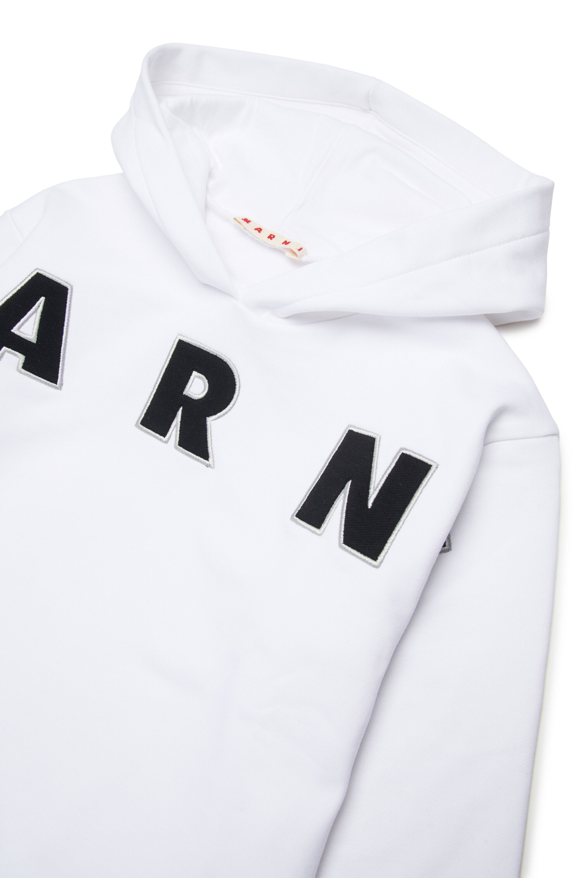 Felpa con cappuccio e logo Patch Marni ricamato