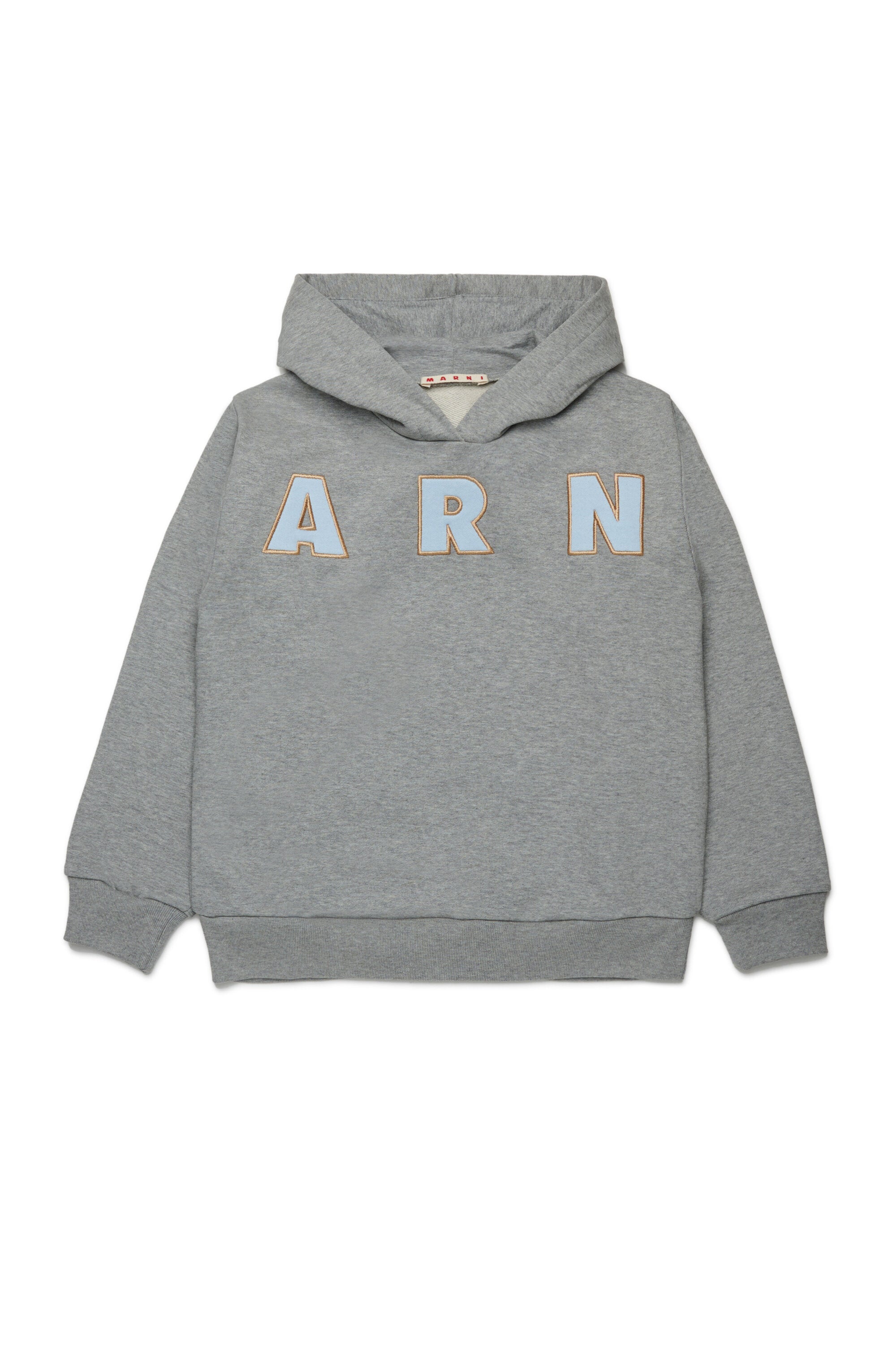 Sweatshirt mit Kapuze und gesticktem Marni Patch-Logo