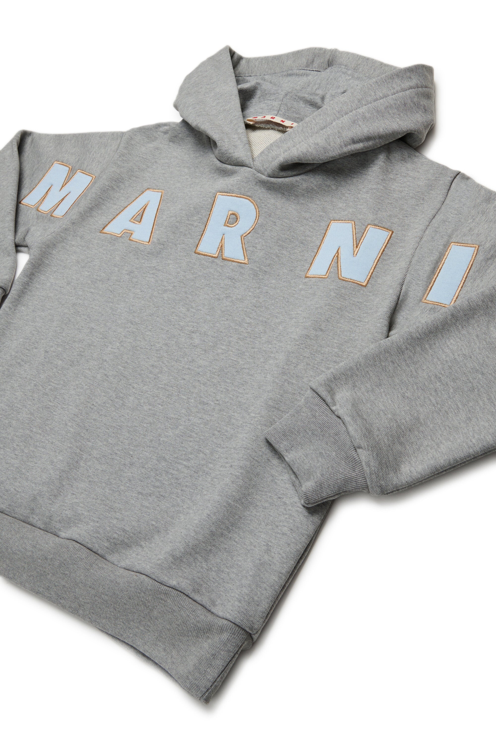 Sweatshirt mit Kapuze und gesticktem Marni Patch-Logo
