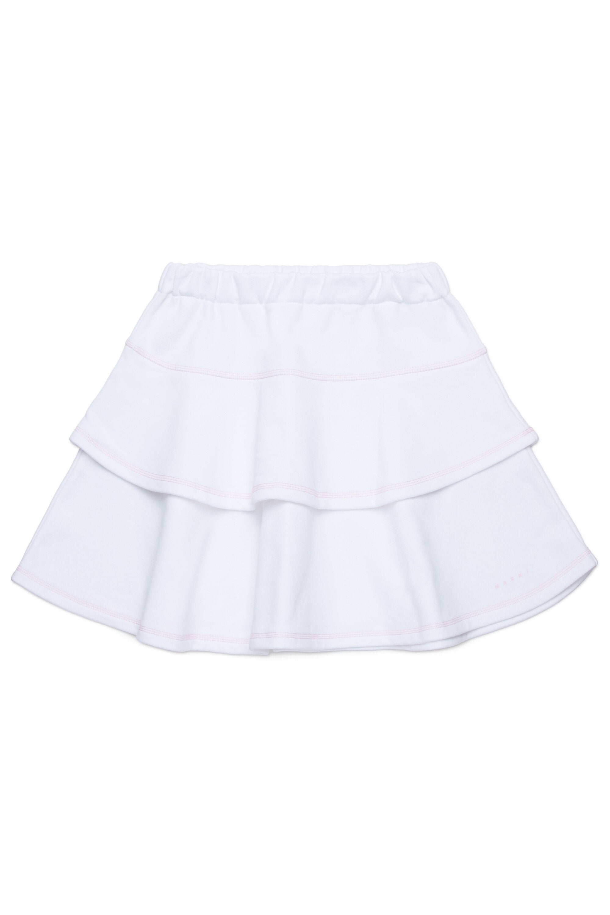 Double flounces fleece skirt